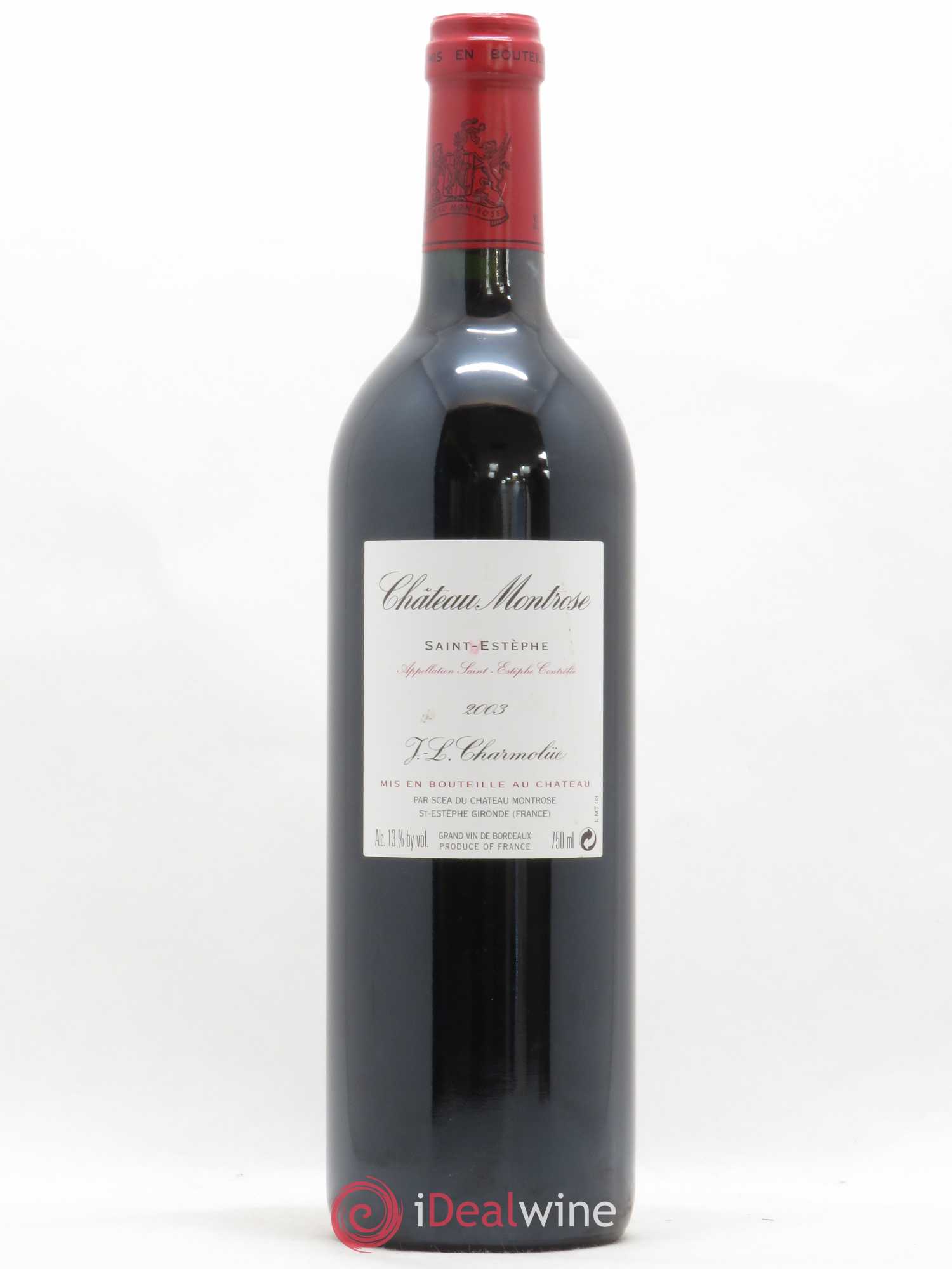 Château Montrose 2ème Grand Cru Classé 2003 - Lot de 1 bouteille - 1