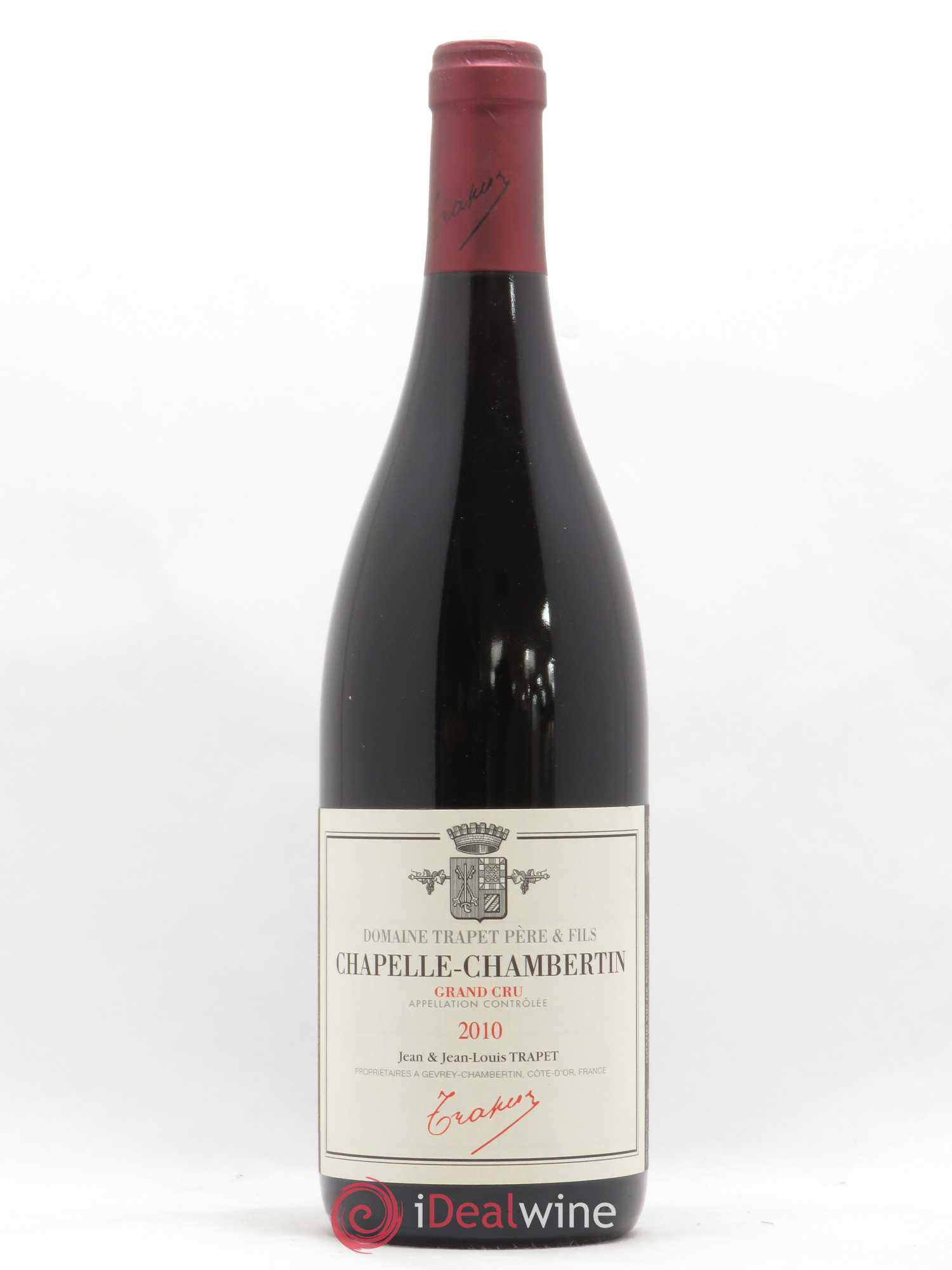 Chapelle-Chambertin Grand Cru Domaine Trapet 2010 - Lot de 1 bouteille - 0