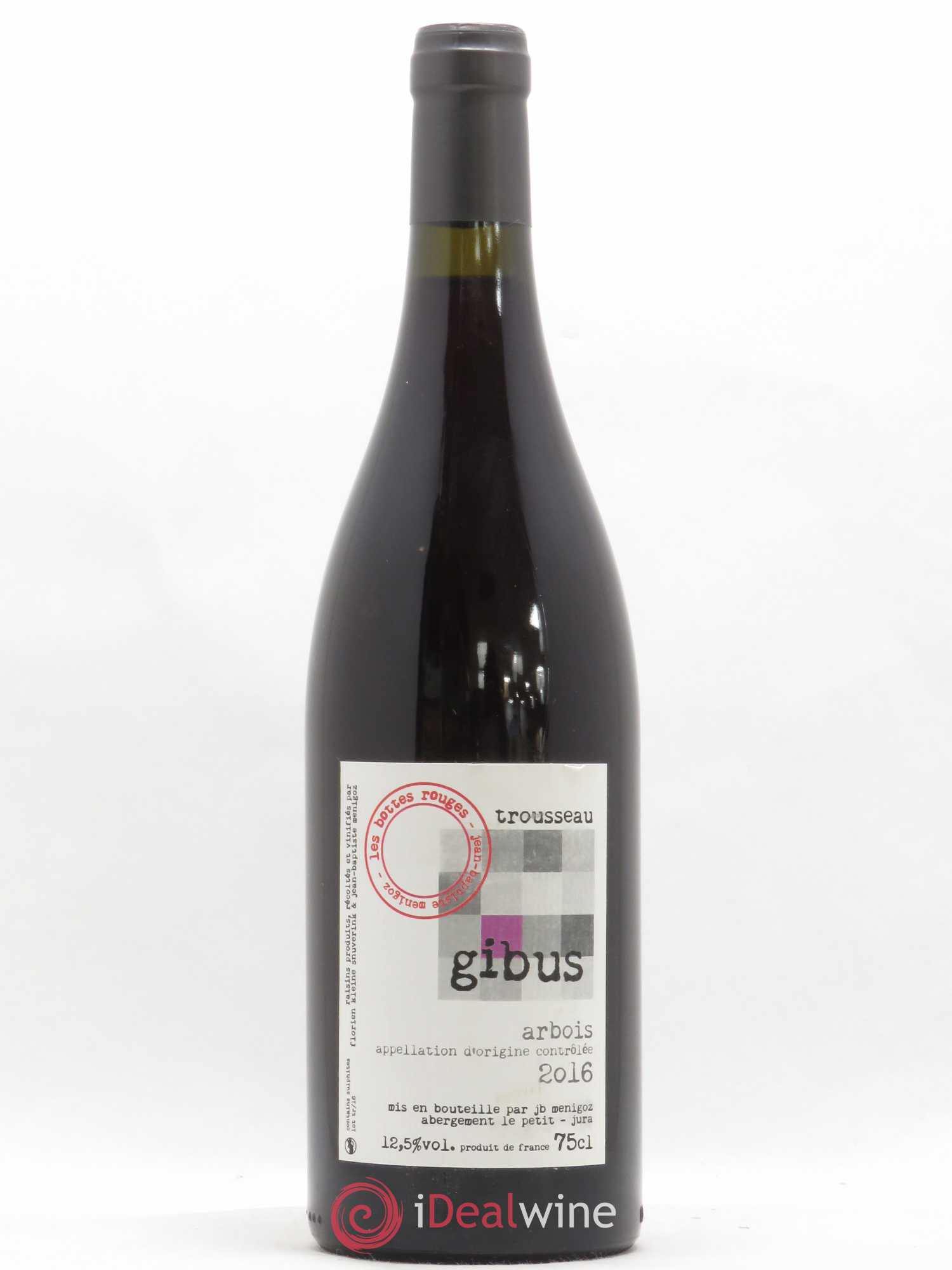 Arbois Gibus Trousseau Les Bottes rouges (sans prix de réserve) 2016 - Posten von 1 Flasche - 0