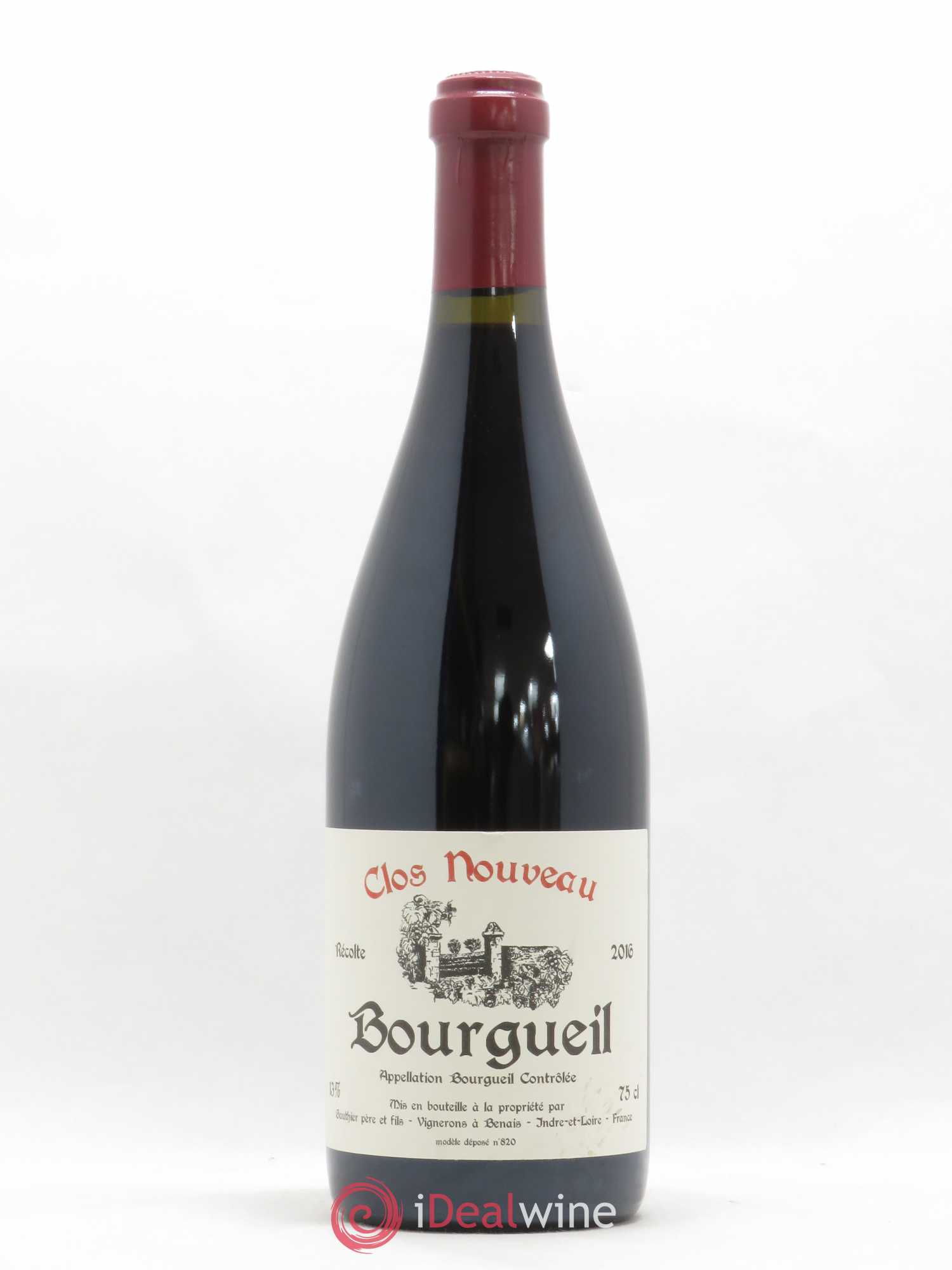 Bourgueil Clos Nouveau Domaine du Bel Air 2016 - Posten von 1 Flasche - 0