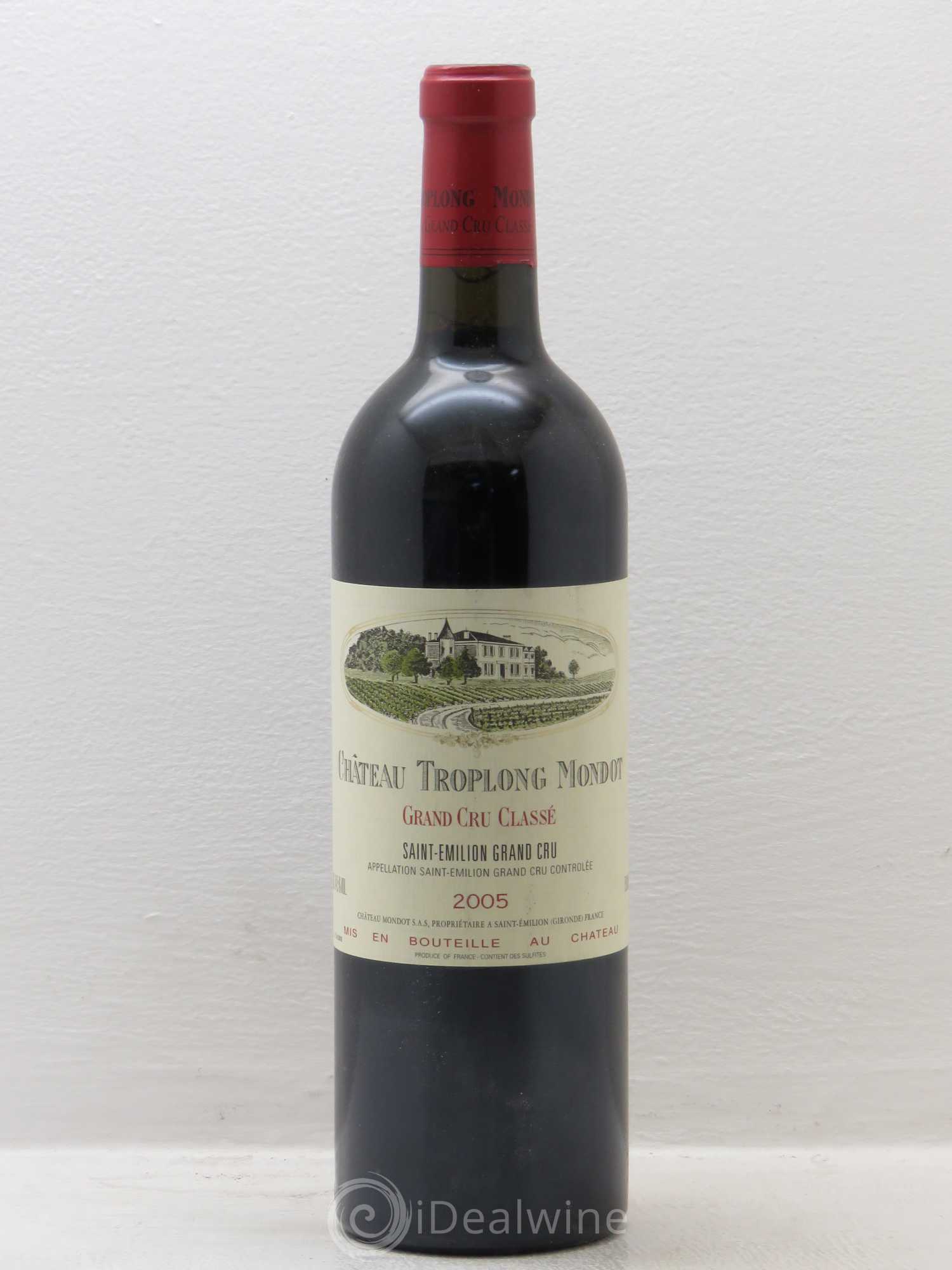 Château Troplong Mondot 1er Grand Cru Classé B 2005 - Lot de 1 bouteille - 0