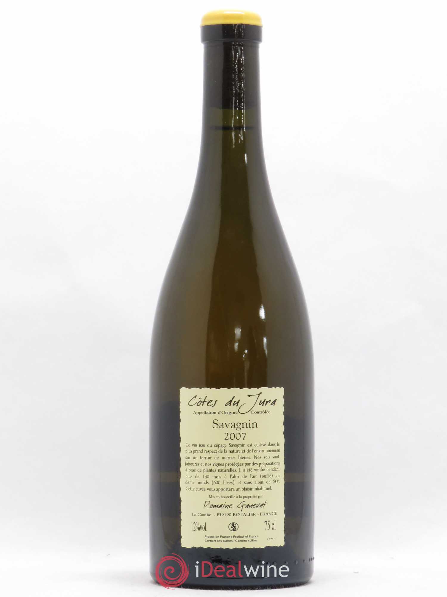 Côtes du Jura Les Vignes de mon Père Jean-François Ganevat (Domaine) 2007 - Lot de 1 bouteille - 1