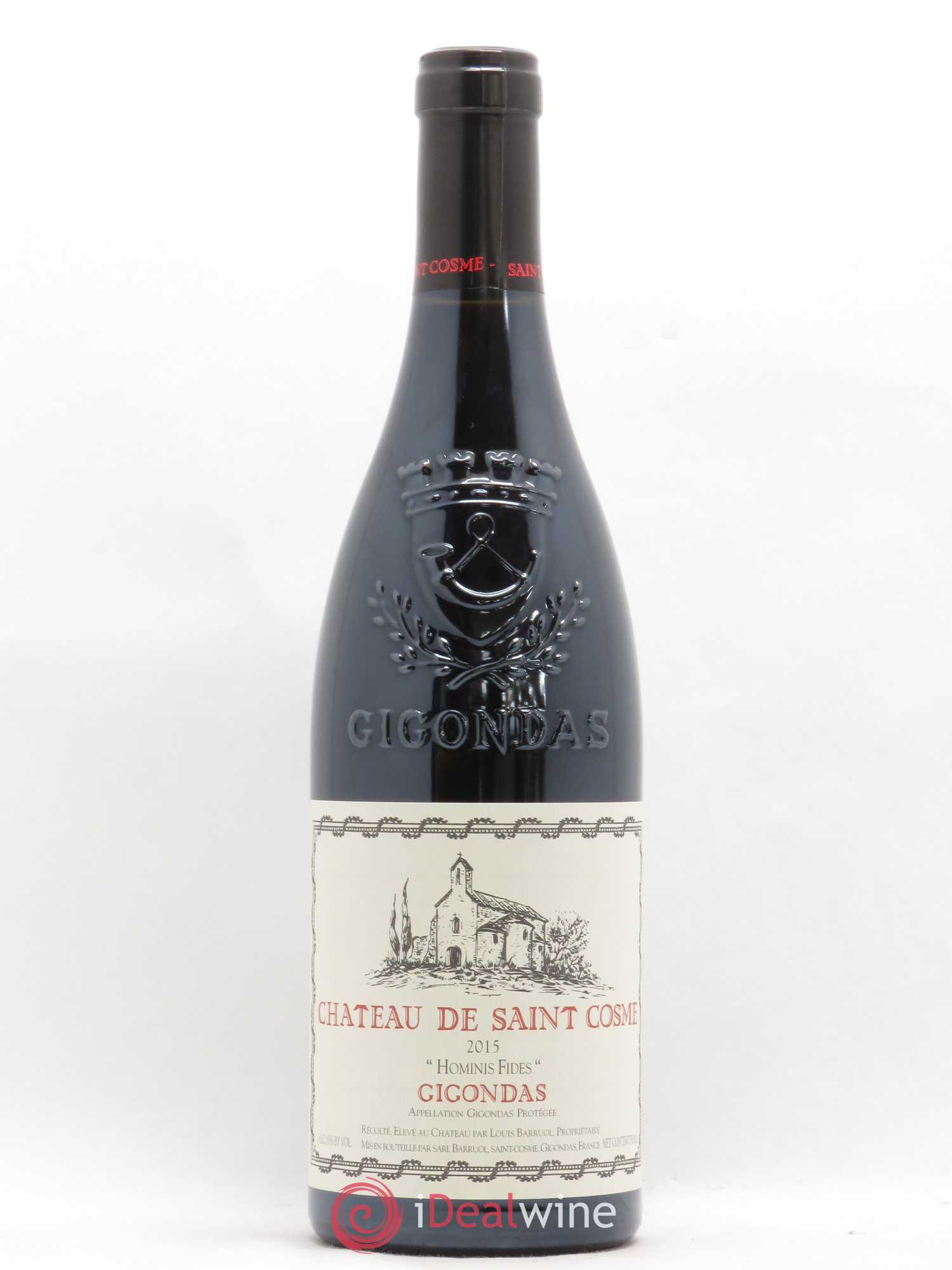 Gigondas Hominis Fides Saint Cosme 2015 - Lot de 1 bouteille - 0