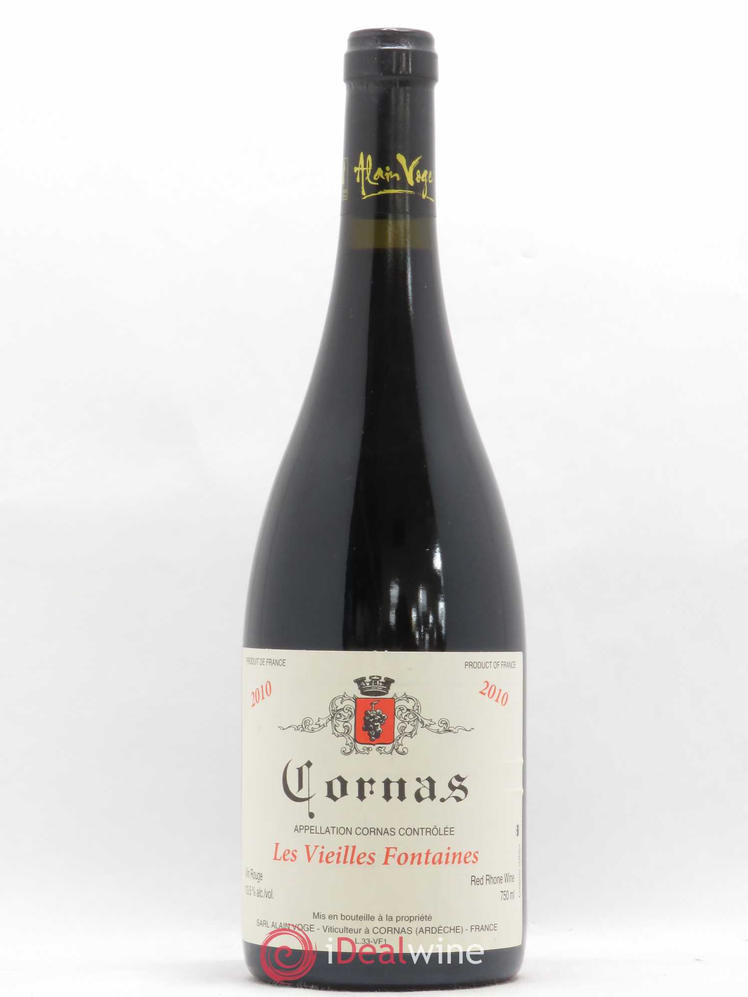 Cornas Les Vieilles Fontaines Alain Voge (Domaine) 2010 - Lot de 1 bouteille - 0