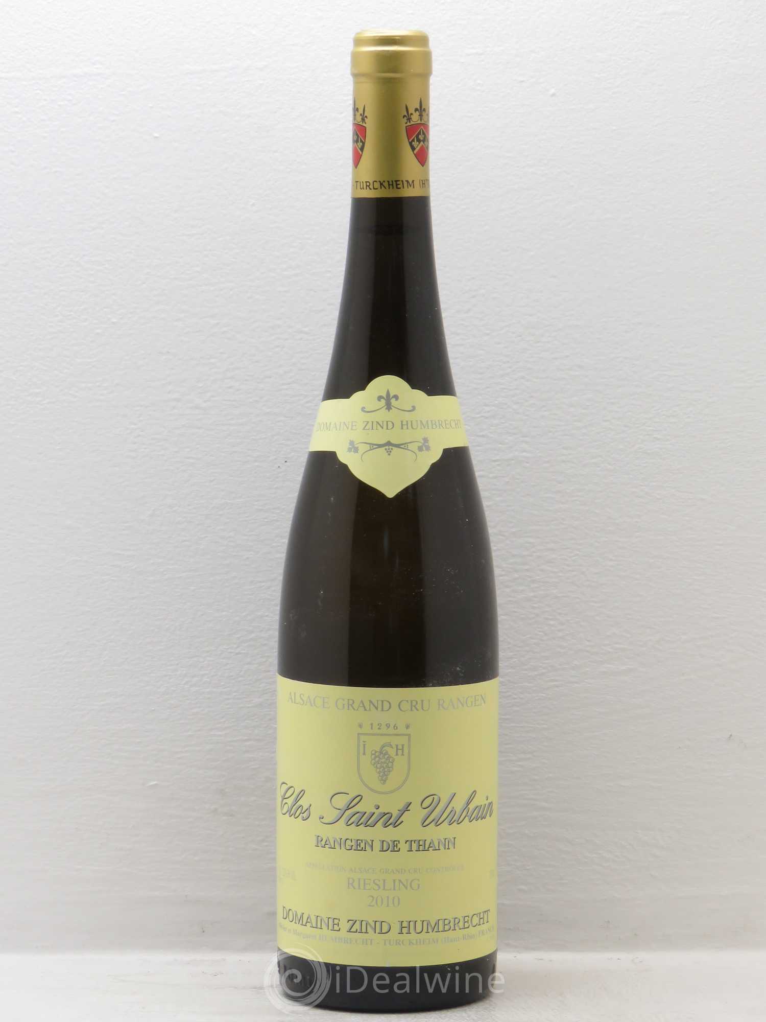 Alsace Riesling Grand Cru Rangen de Thann Clos Saint Urbain Zind-Humbrecht (Domaine) 2010 - Lot de 1 bouteille - 0