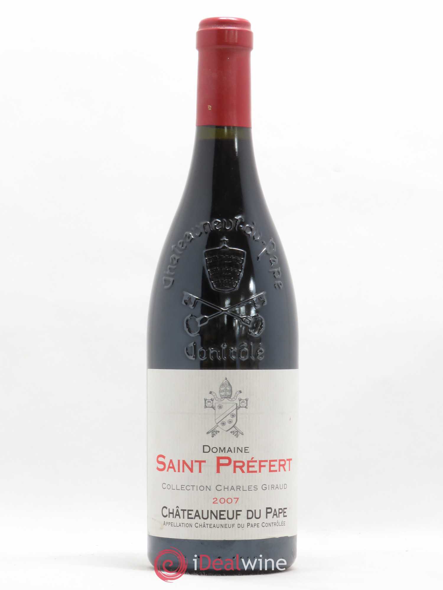 Châteauneuf-du-Pape Collection Charles Giraud Domaine Saint-Préfert 2007 - Lot de 1 bouteille - 0