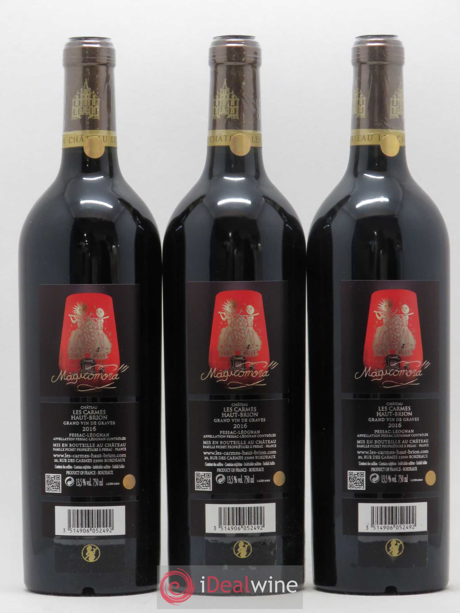 Château Les Carmes Haut-Brion 2016 - Lot de 6 bouteilles - 4