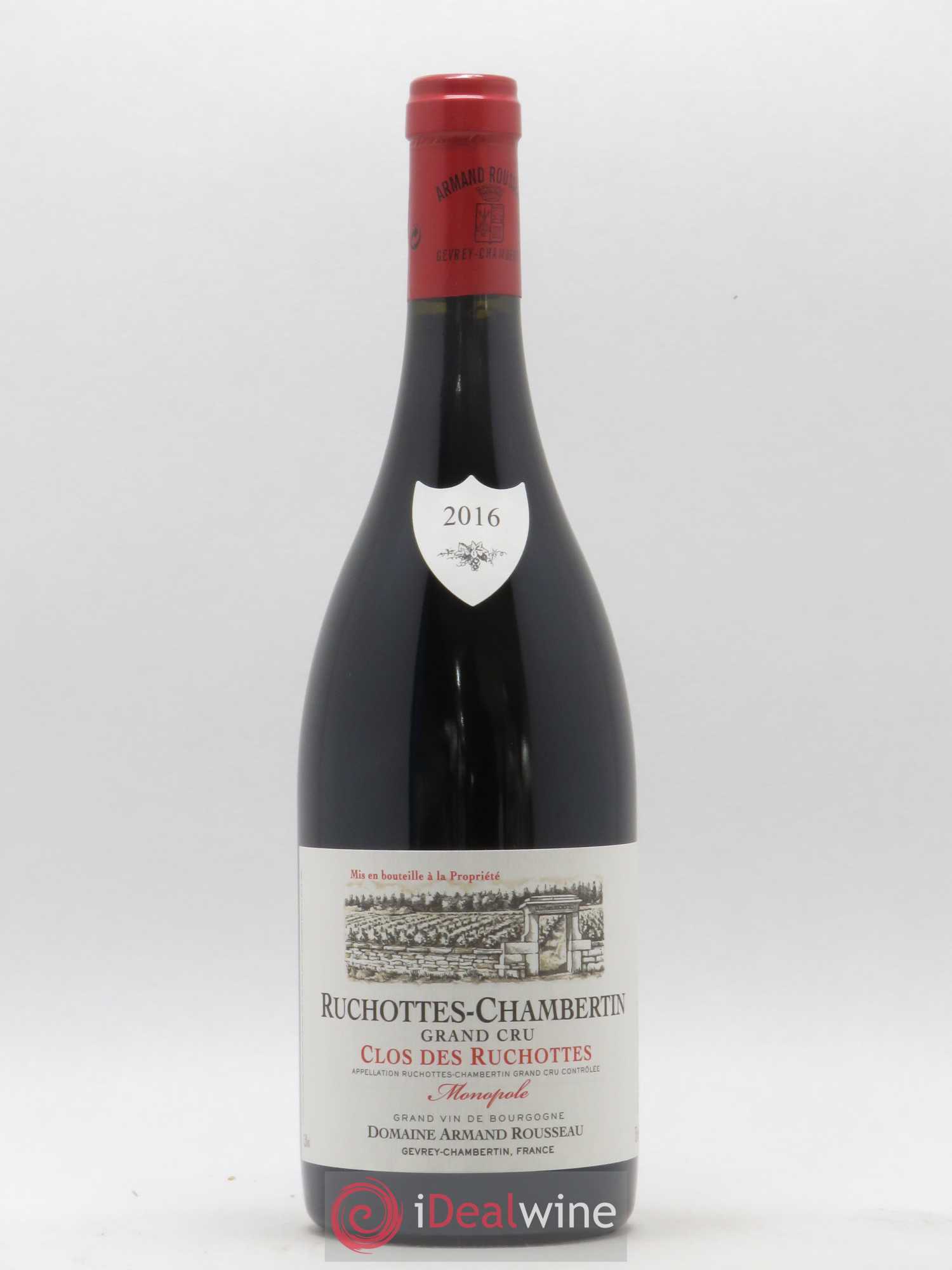 Ruchottes-Chambertin Grand Cru Clos des Ruchottes Armand Rousseau (Domaine) 2016 - Lot of 1 bottle - 0