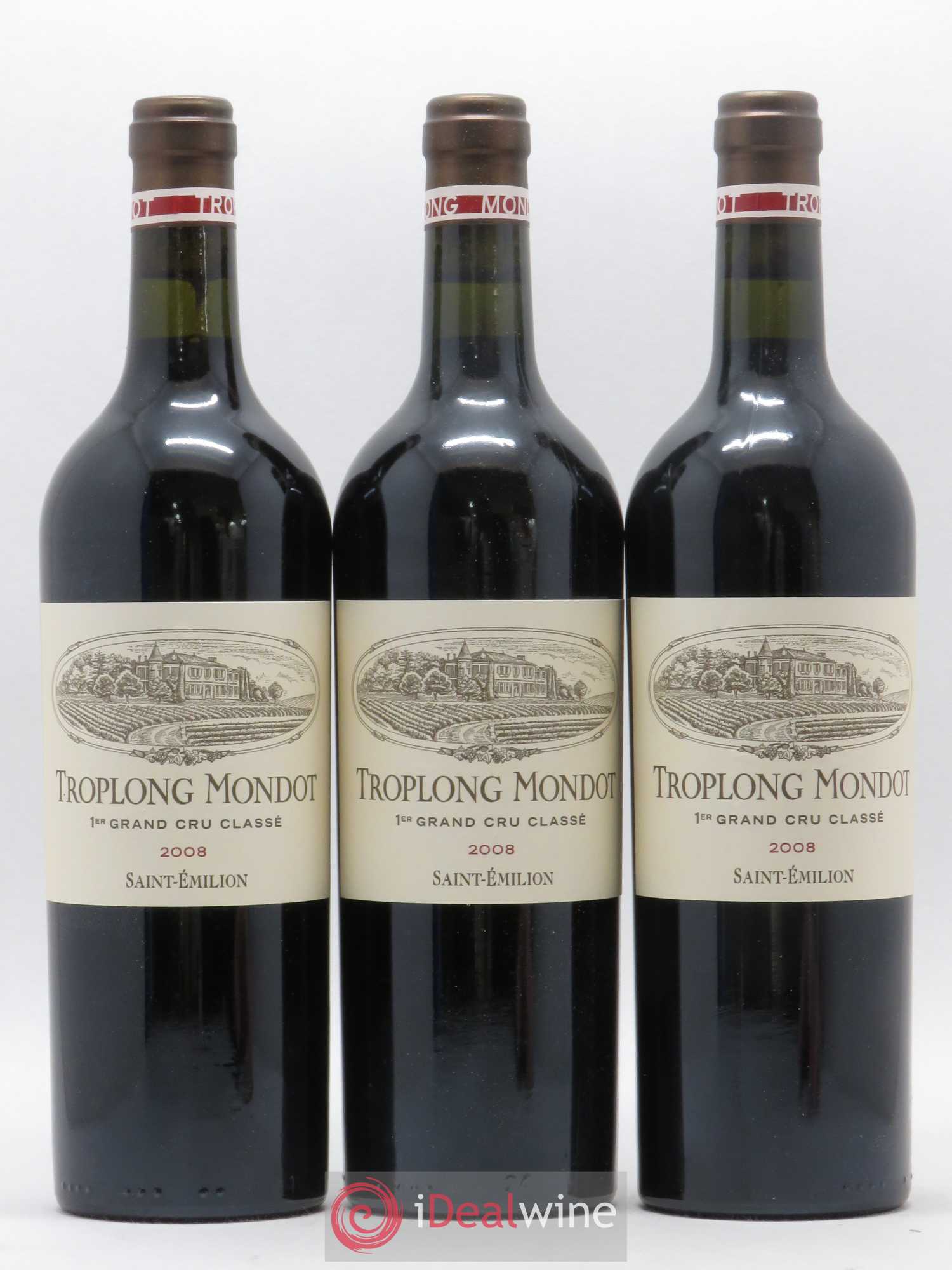 Château Troplong Mondot 1er Grand Cru Classé B 2008 - Lot de 6 bouteilles - 2
