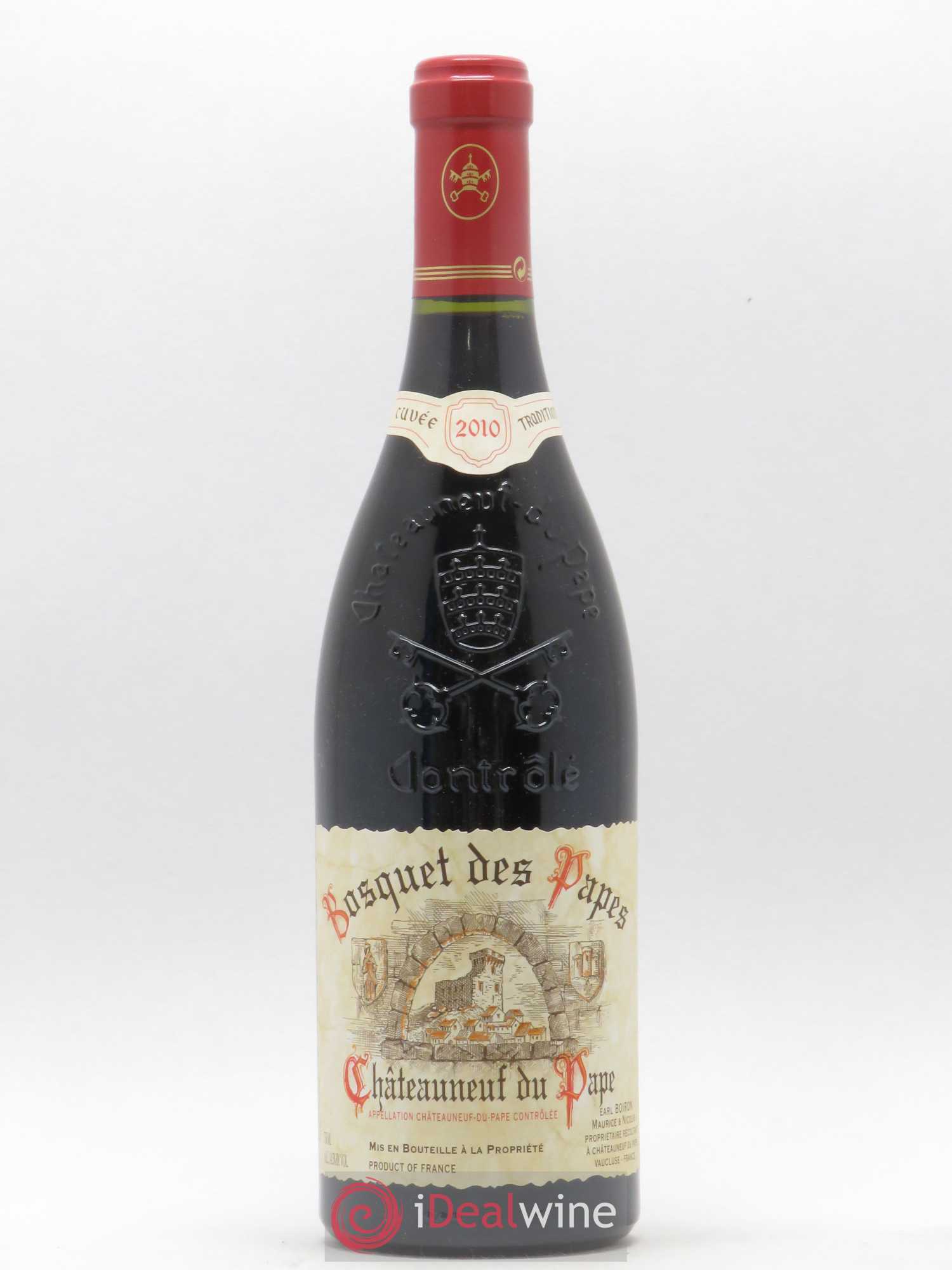 Châteauneuf-du-Pape Bosquet des Papes Famille Boiron 2010 - Lot de 1 bouteille - 0