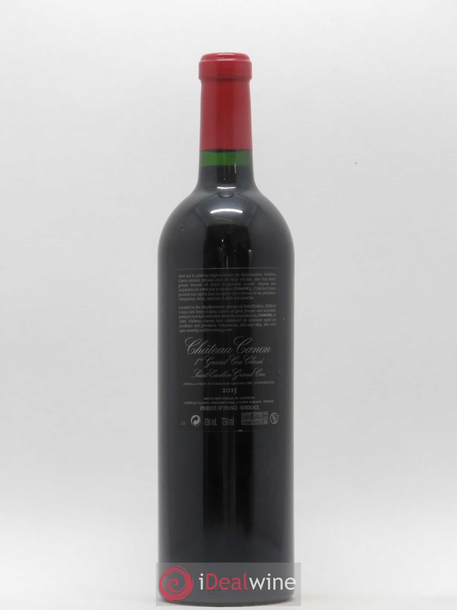 Château Canon 1er Grand Cru Classé B 2015 - Lot de 1 bouteille - 1