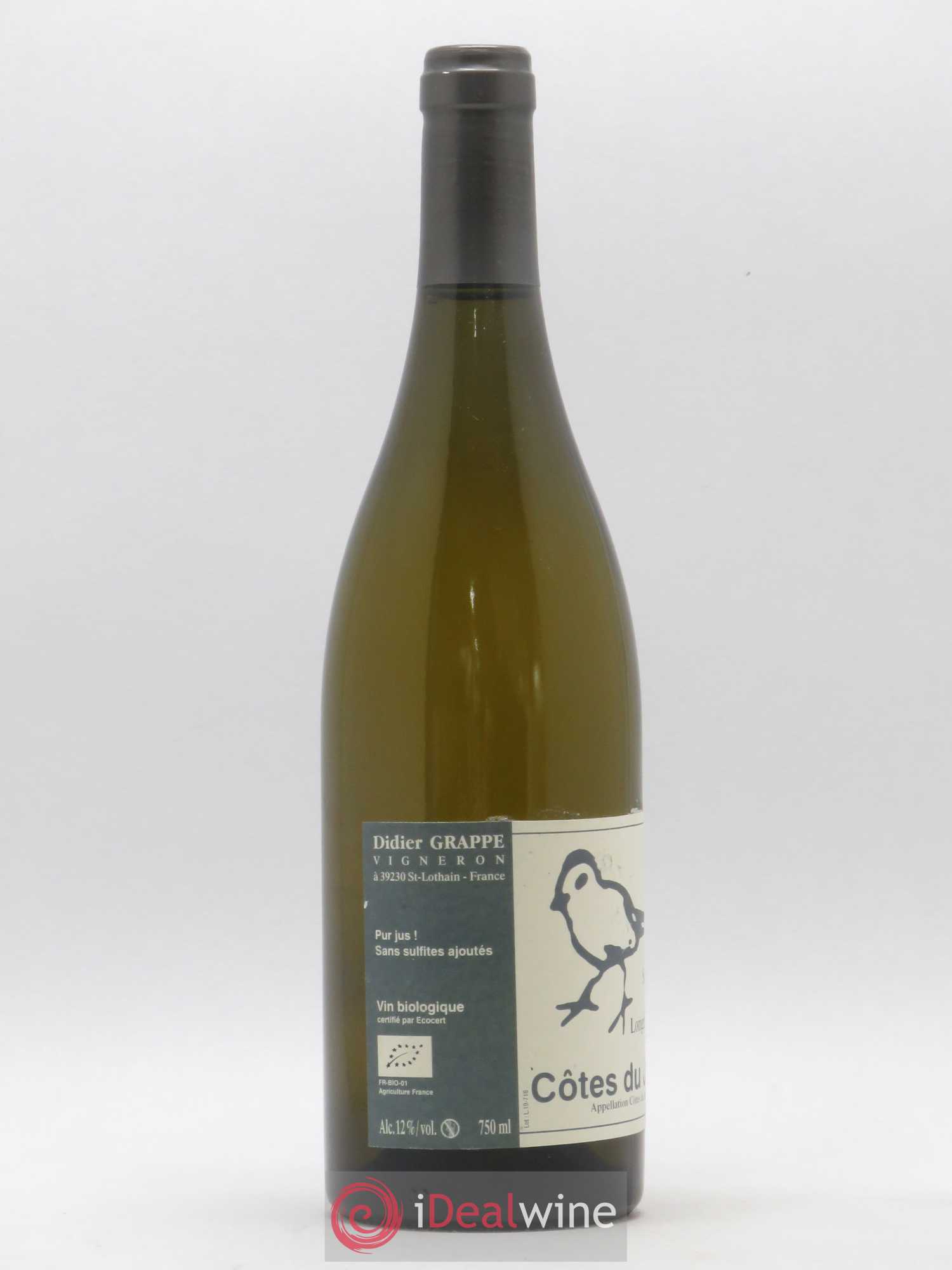 Côtes du Jura Savagnin ouillé Longefin Didier Grappe 2018 - Posten von 1 Flasche - 1