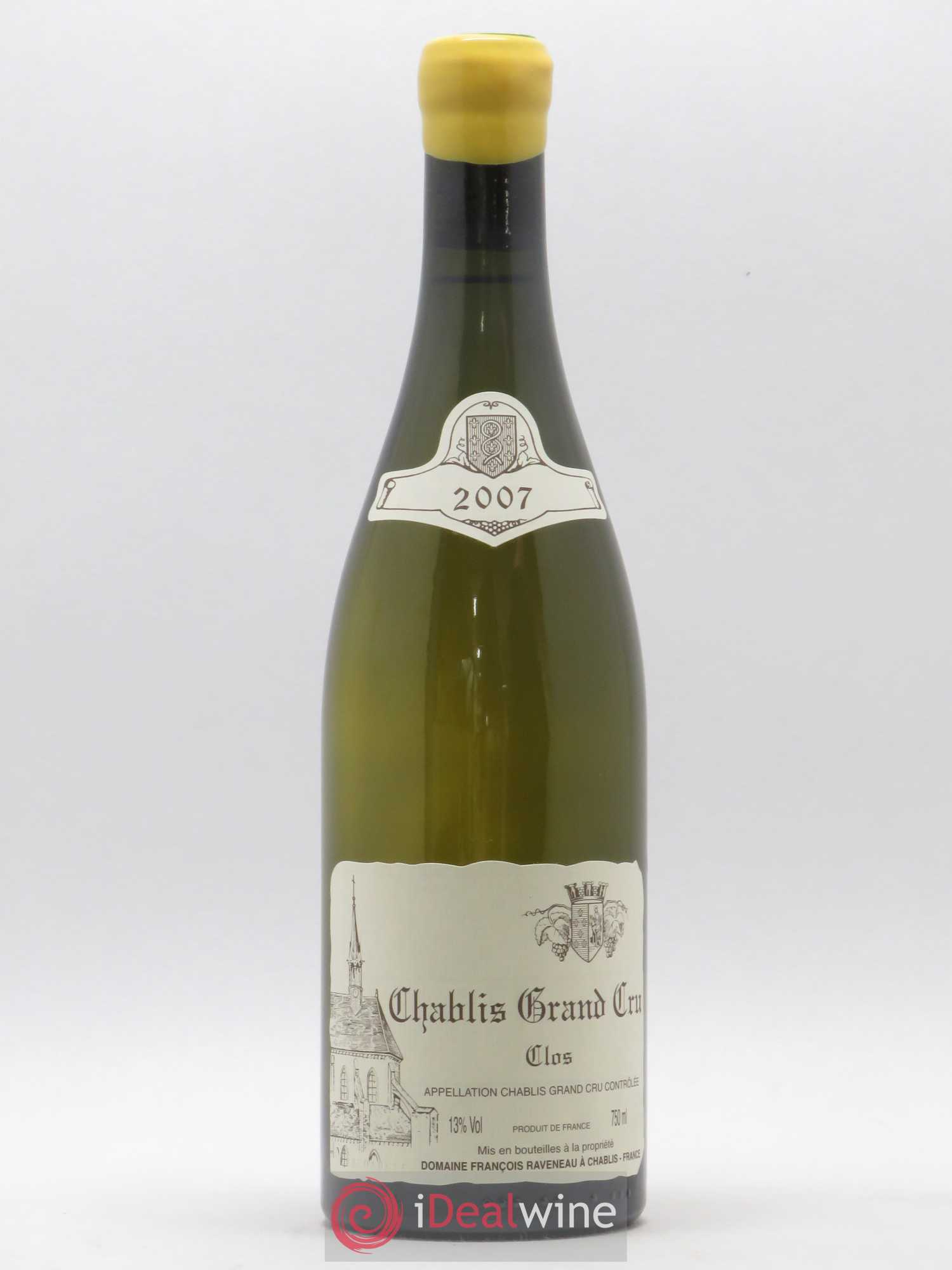 Chablis Grand Cru Clos Raveneau (Domaine) 2007 - Lot de 1 bouteille - 0