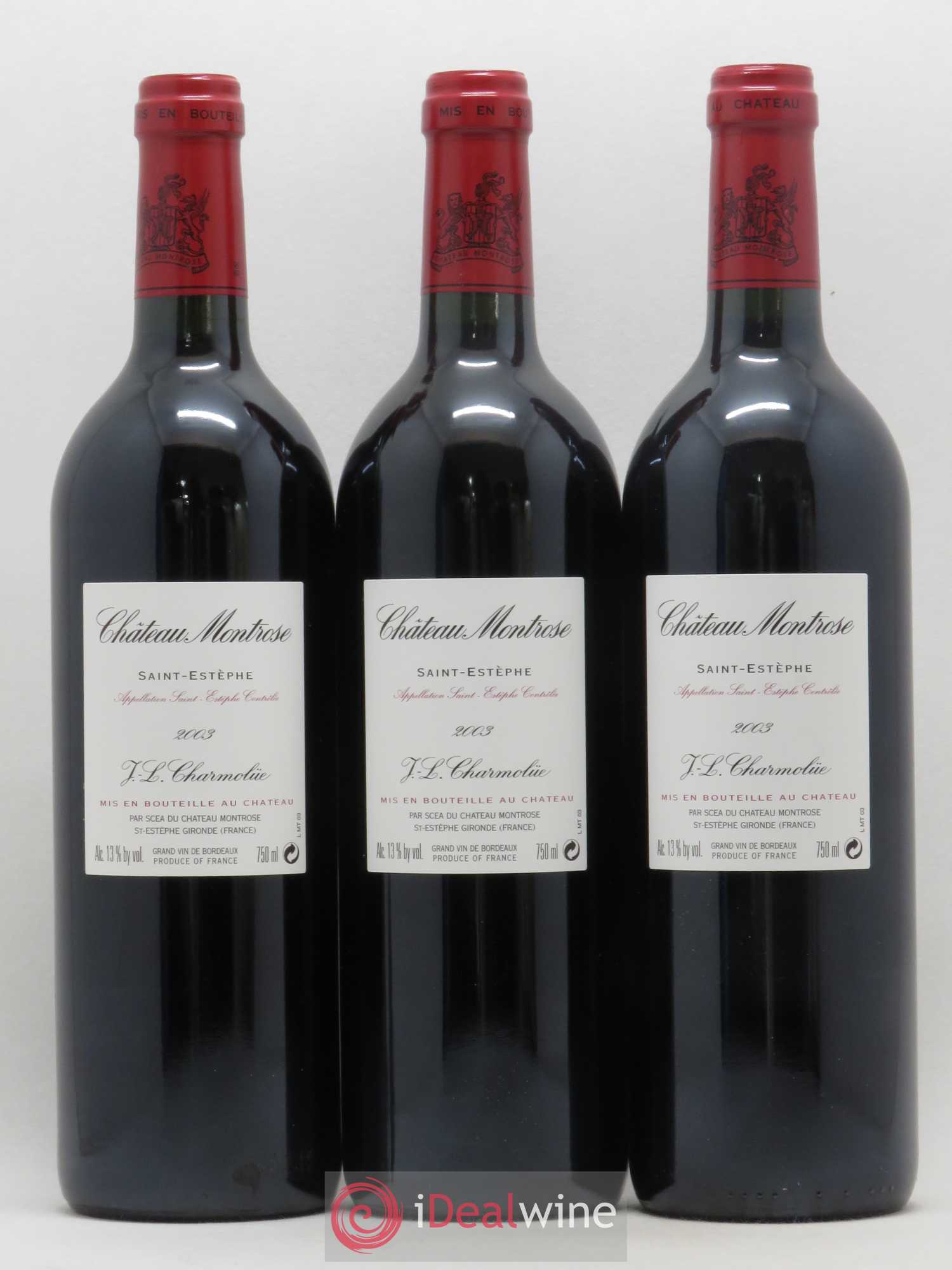 Château Montrose 2ème Grand Cru Classé 2003 - Lot de 12 bouteilles - 6