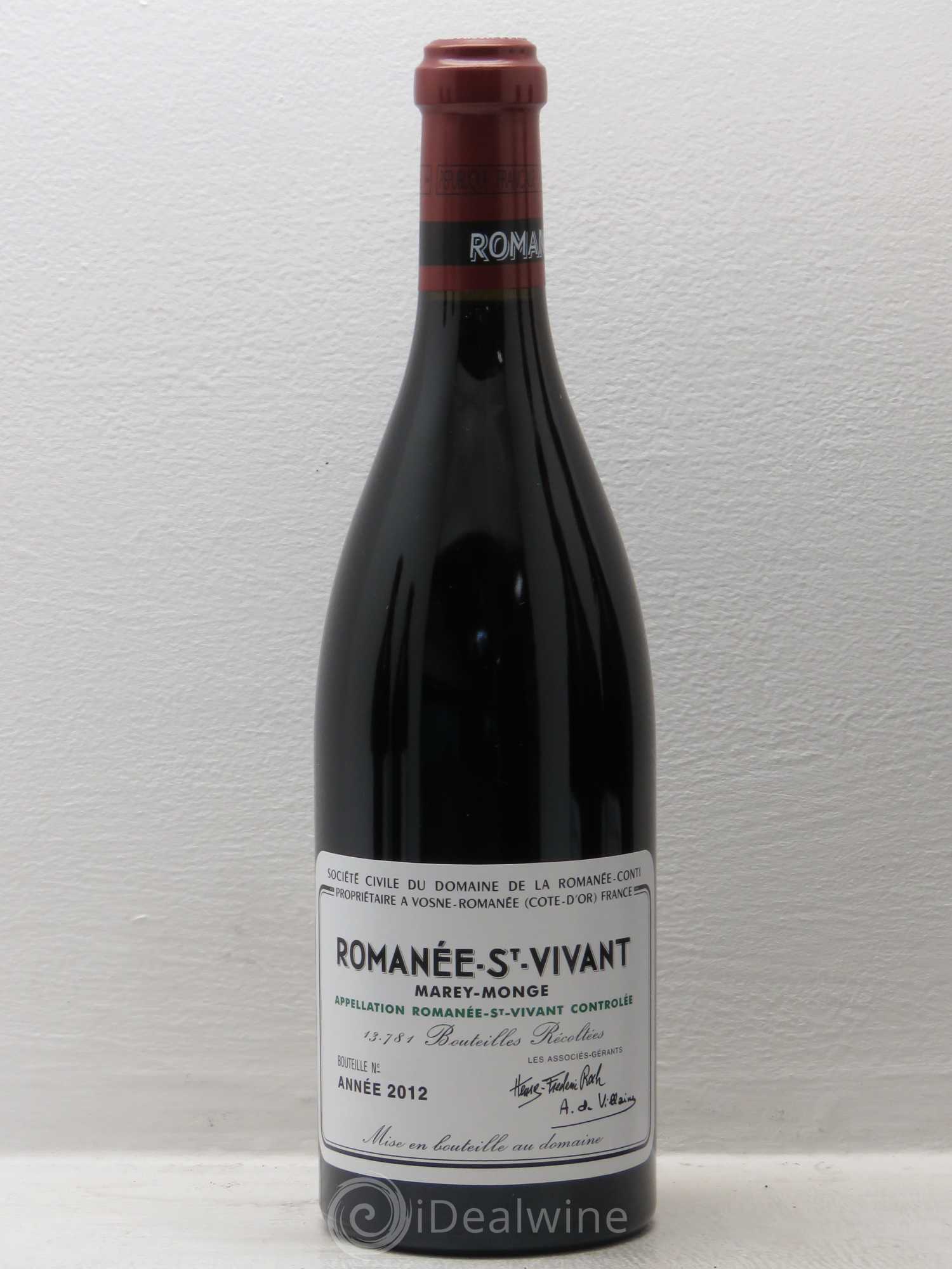 Assortiment 2012 Domaine de la Romanée-Conti 1 Romanée Conti - 2 Tâche - 1 Richebourg - 1 Echézeaux - 1 Romanée St Vivant 2012 - Lot of 6 bottles - 2