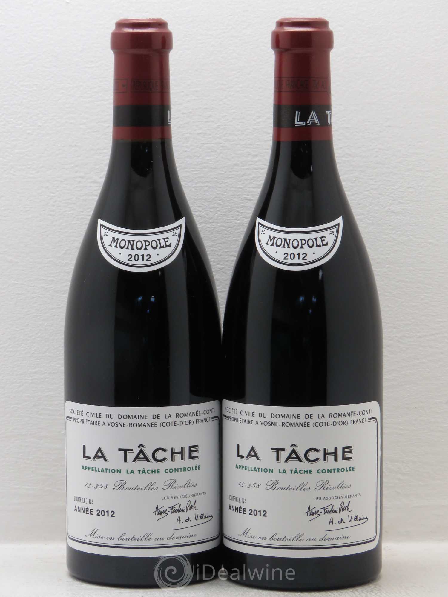 Assortiment 2012 Domaine de la Romanée-Conti 1 Romanée Conti - 2 Tâche - 1 Richebourg - 1 Echézeaux - 1 Romanée St Vivant 2012 - Lot of 6 bottles - 5