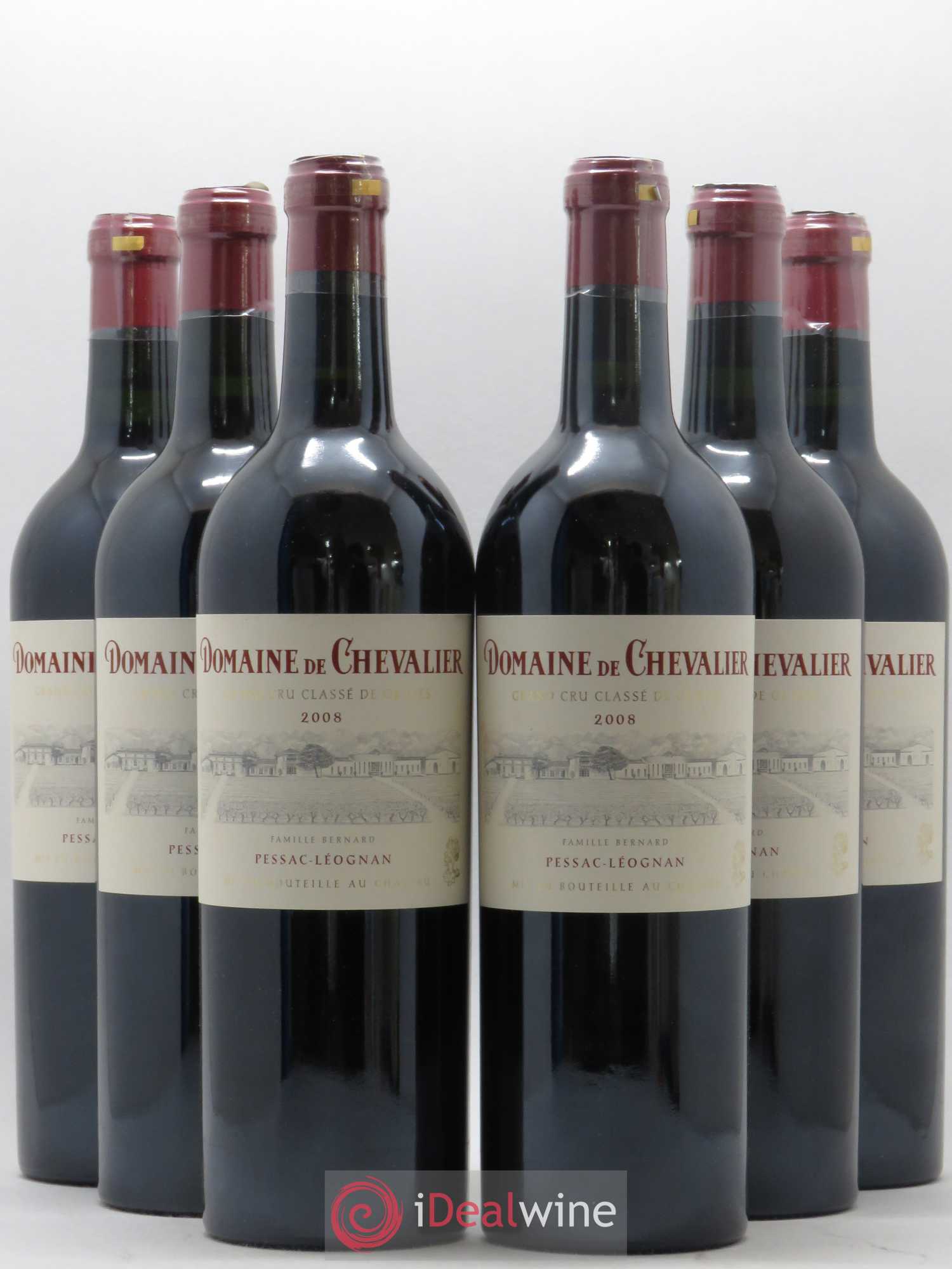 Domaine de Chevalier Cru Classé de Graves 2008 - Lot de 6 bouteilles - 0