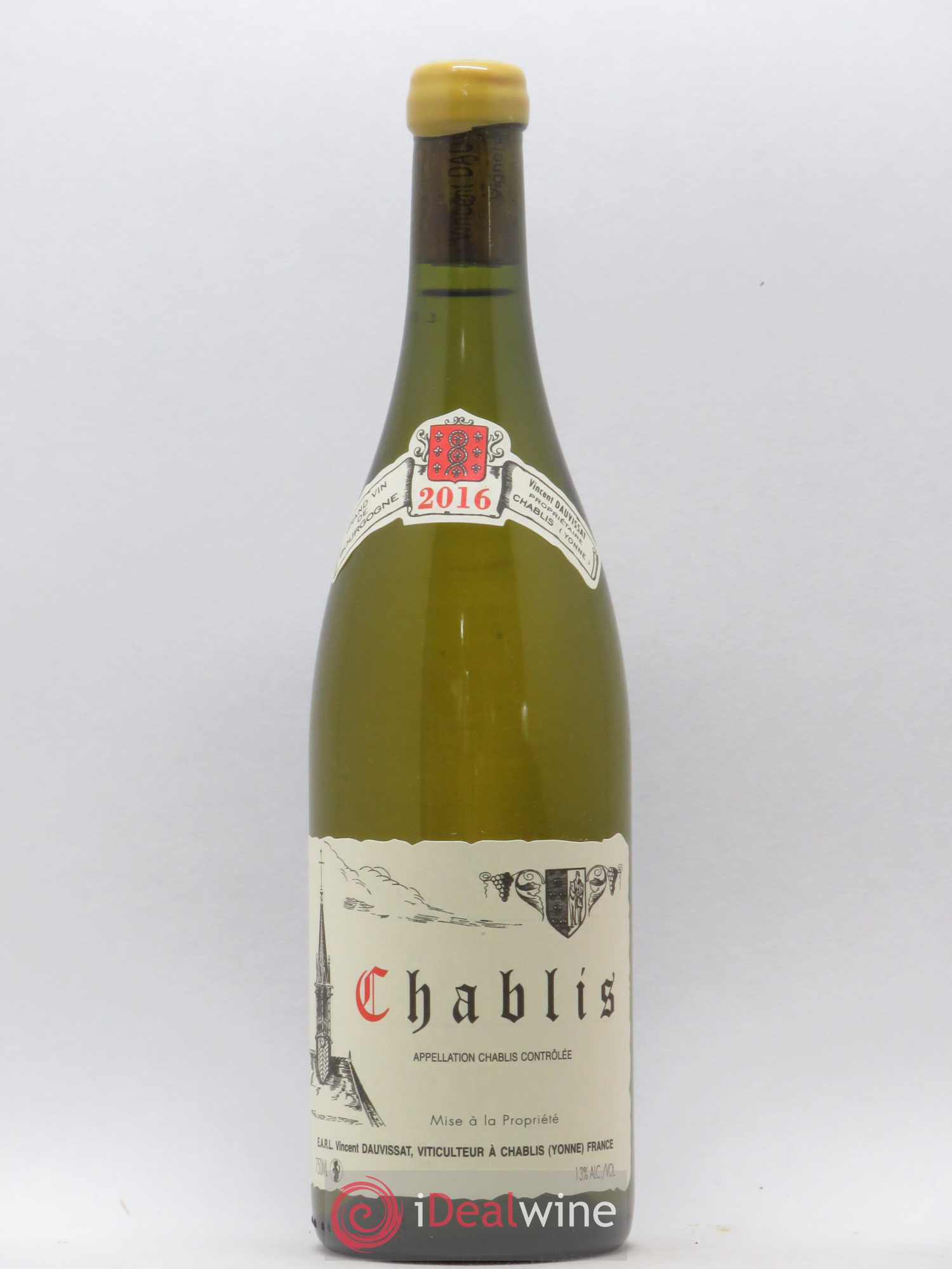 Chablis Vincent Dauvissat (Domaine) 2016 - Lot de 1 bouteille - 0