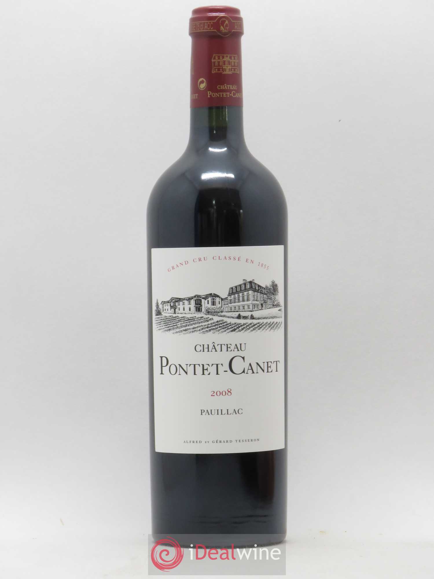 Château Pontet Canet 5ème Grand Cru Classé 2008 - Lot de 1 bouteille - 0