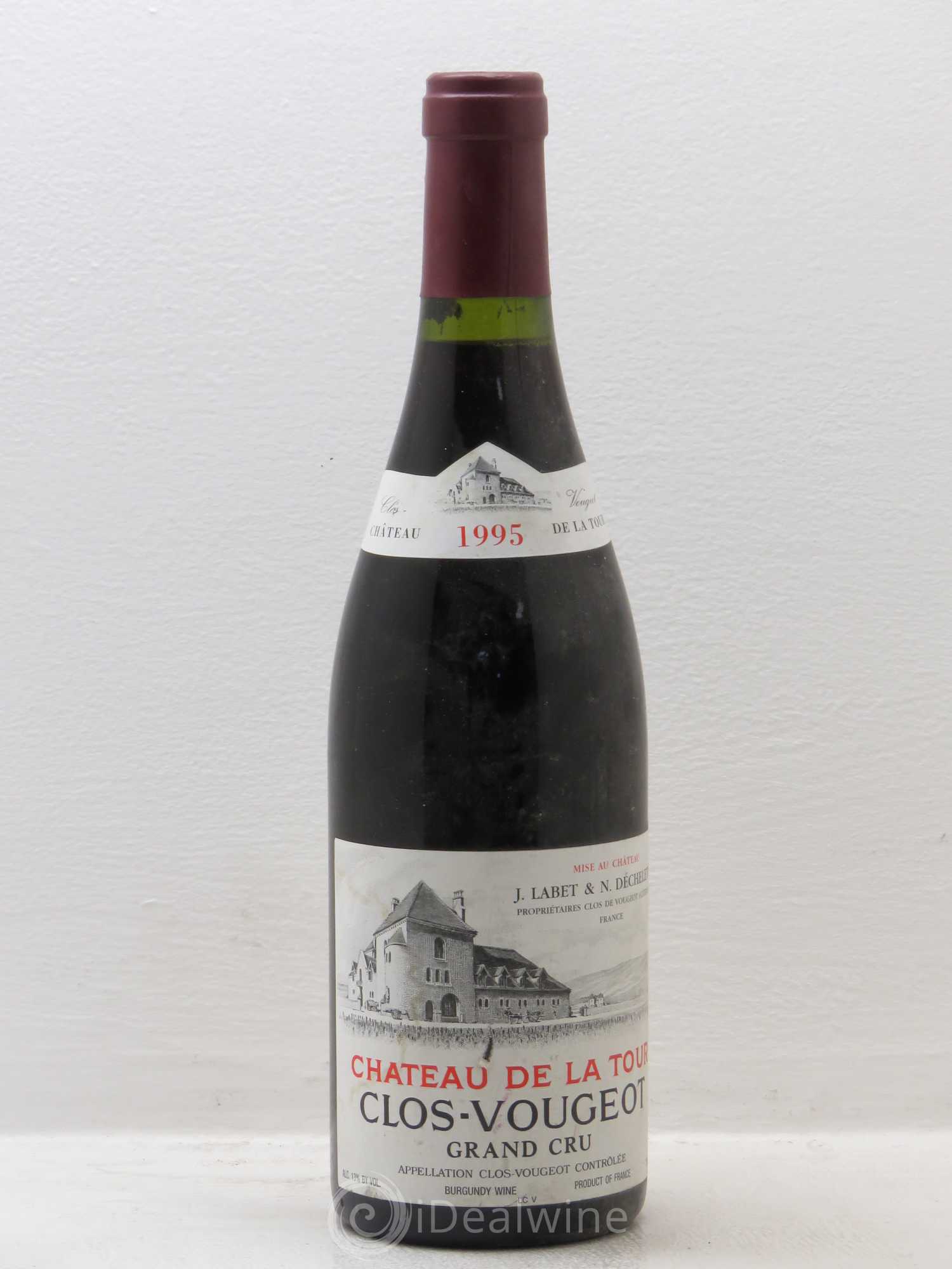 Clos de Vougeot Grand Cru Château de La Tour 1995 - Lot de 1 bouteille - 0