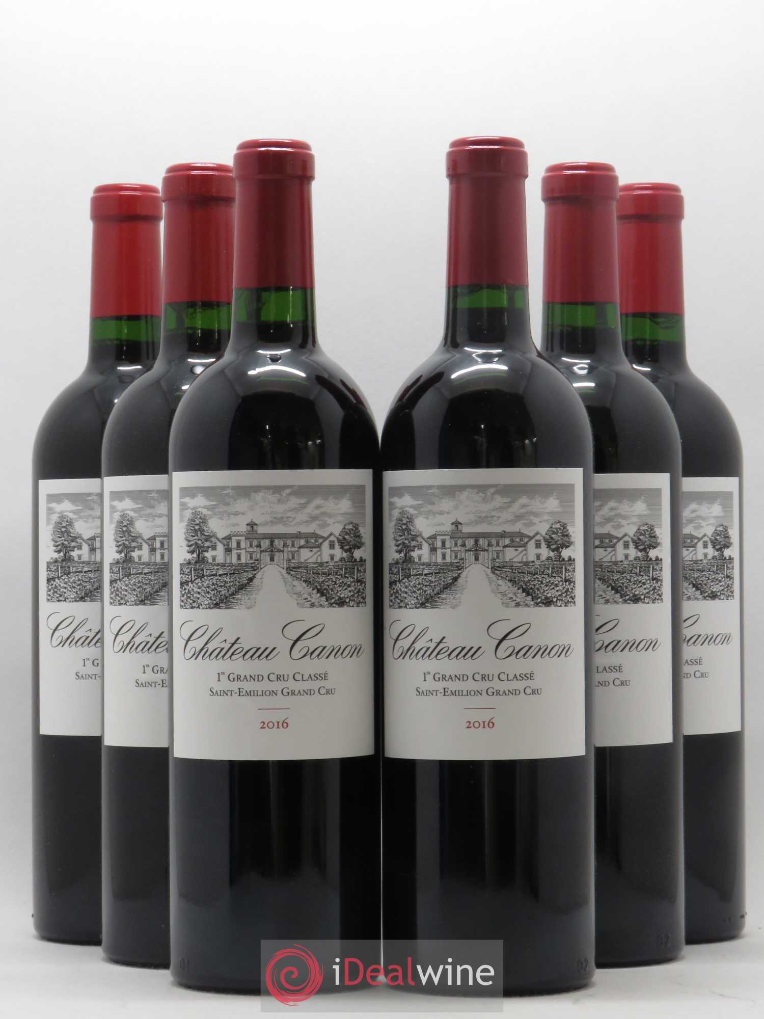 Château Canon 1er Grand Cru Classé B 2016 - Lot de 6 bouteilles - 0