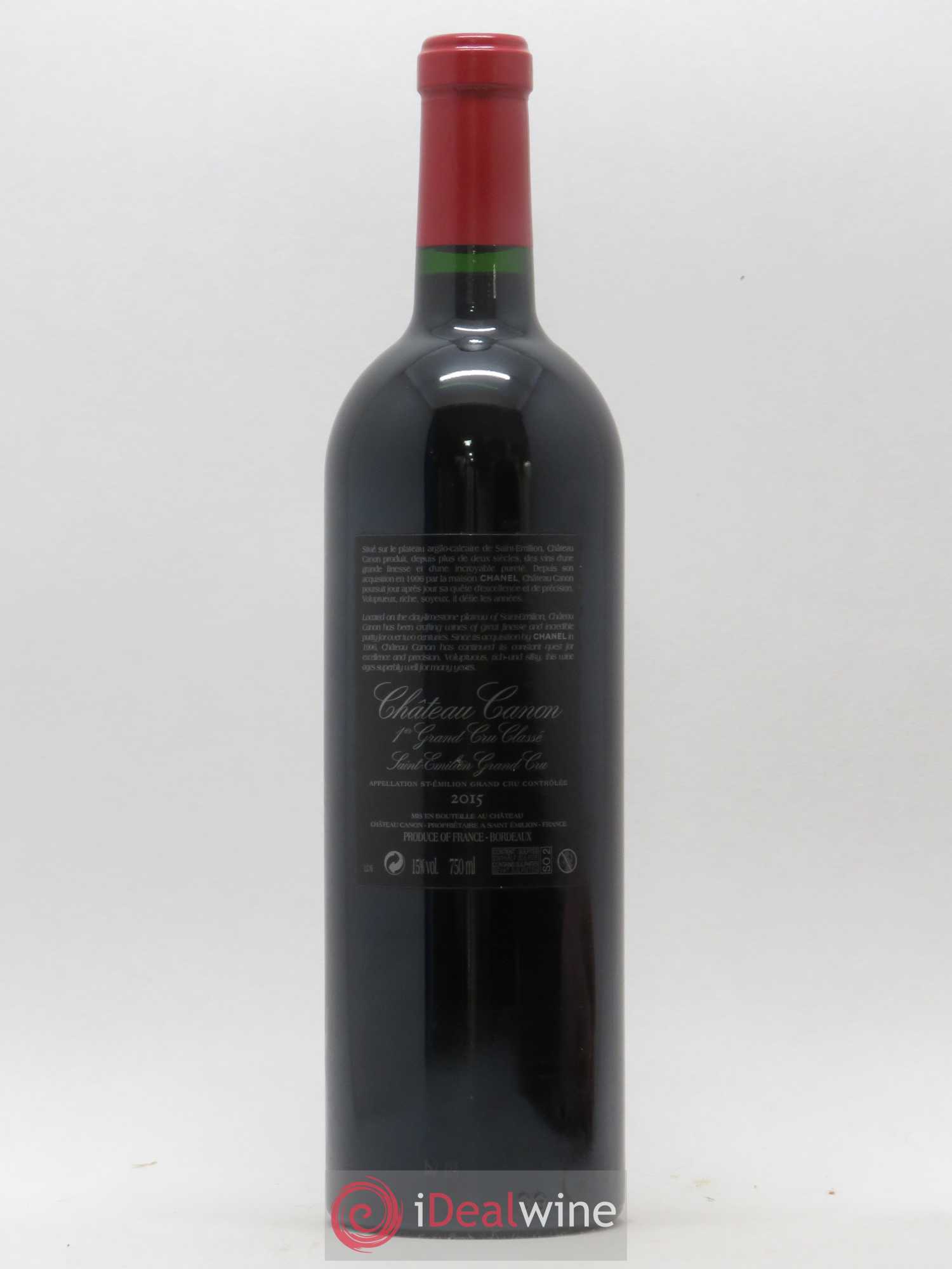 Château Canon 1er Grand Cru Classé B 2015 - Lot de 1 bouteille - 1