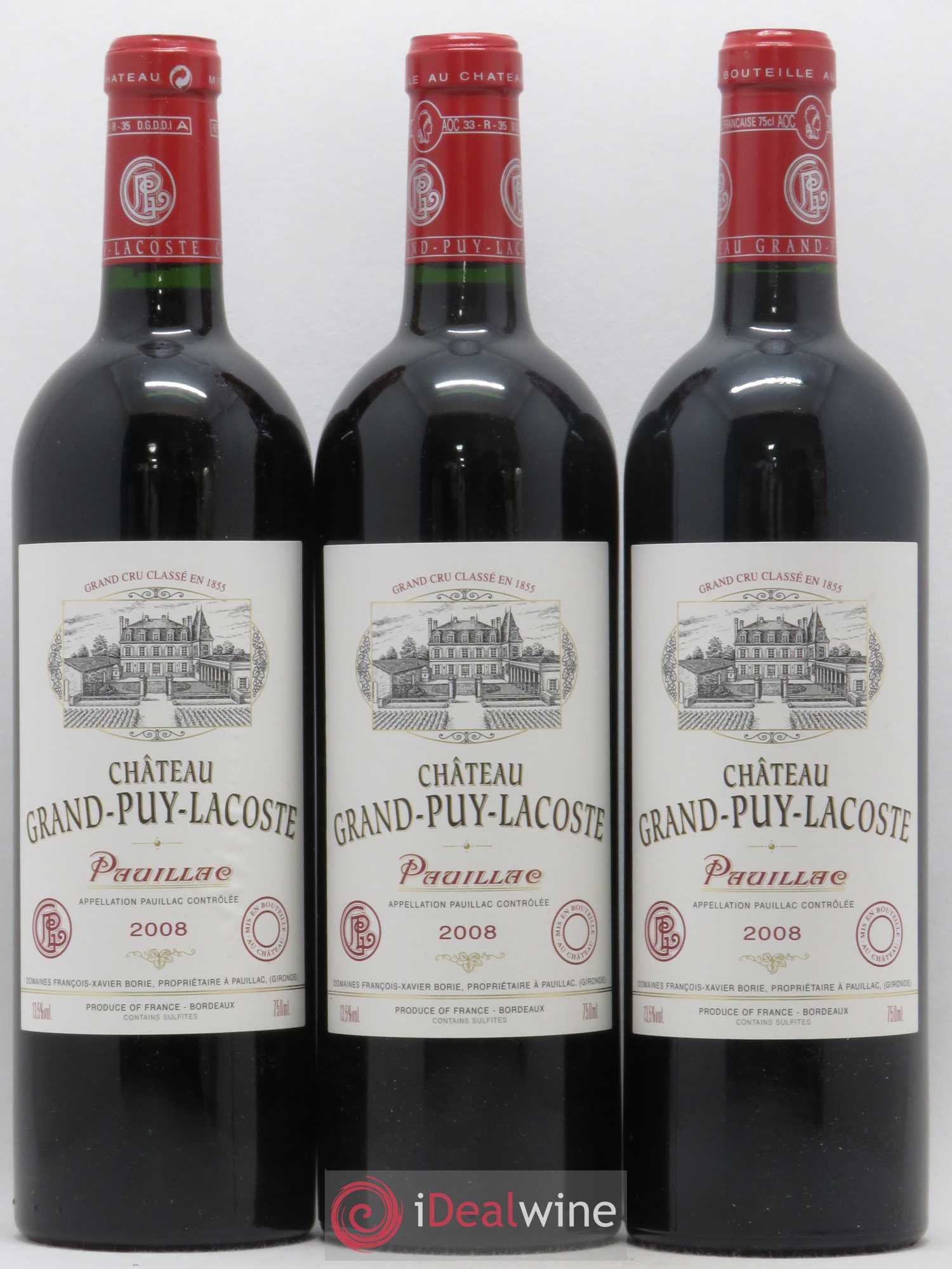 Château Grand Puy Lacoste 5ème Grand Cru Classé 2008 - Lot de 6 bouteilles - 2