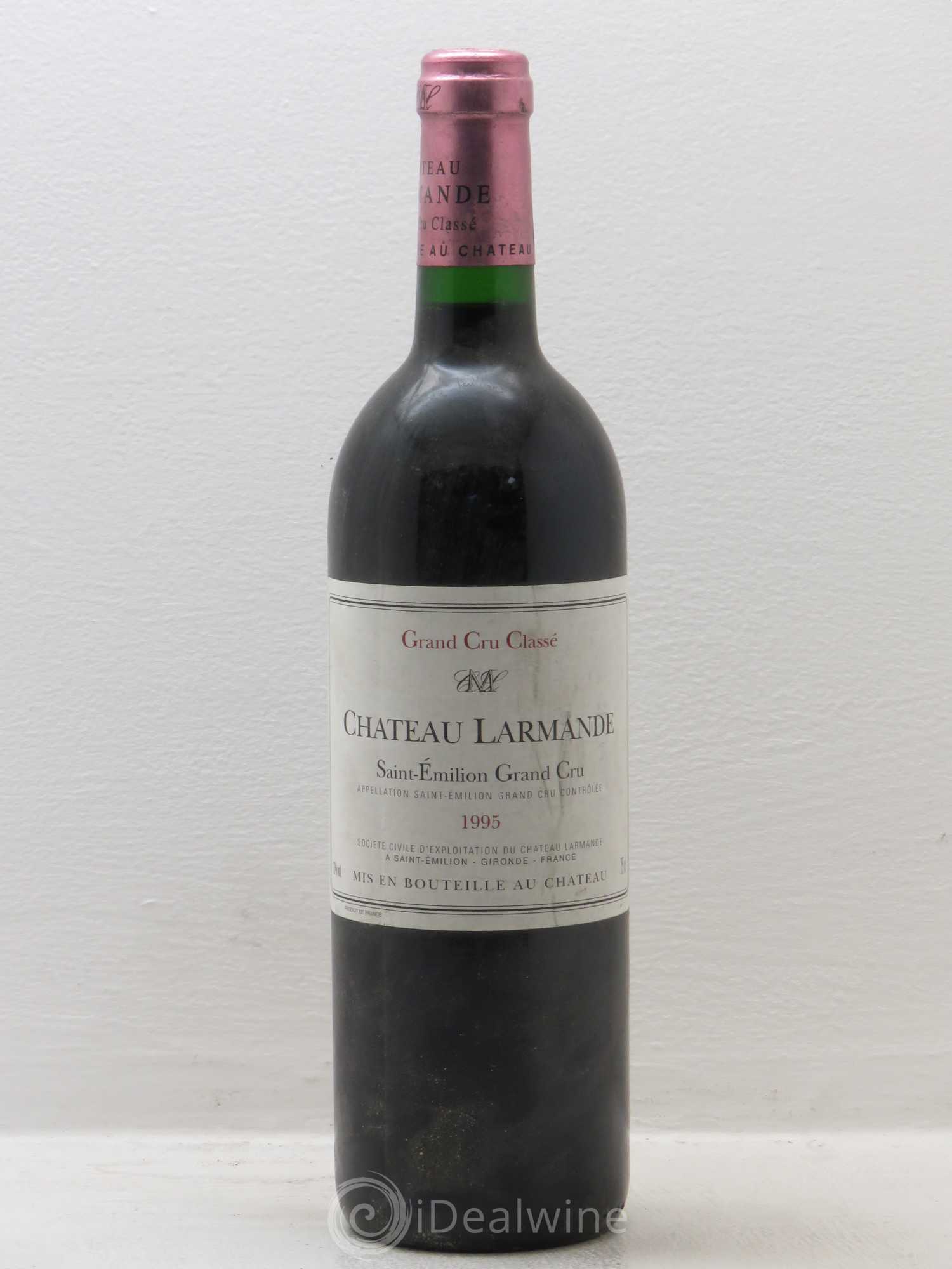 Château Larmande Grand Cru Classé 1995 - Lot de 1 bouteille - 0