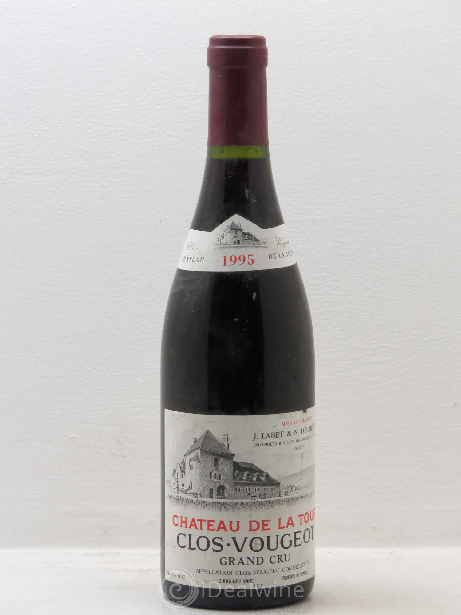 Clos de Vougeot Grand Cru Château de La Tour 1995 - Lot de 1 bouteille - 0
