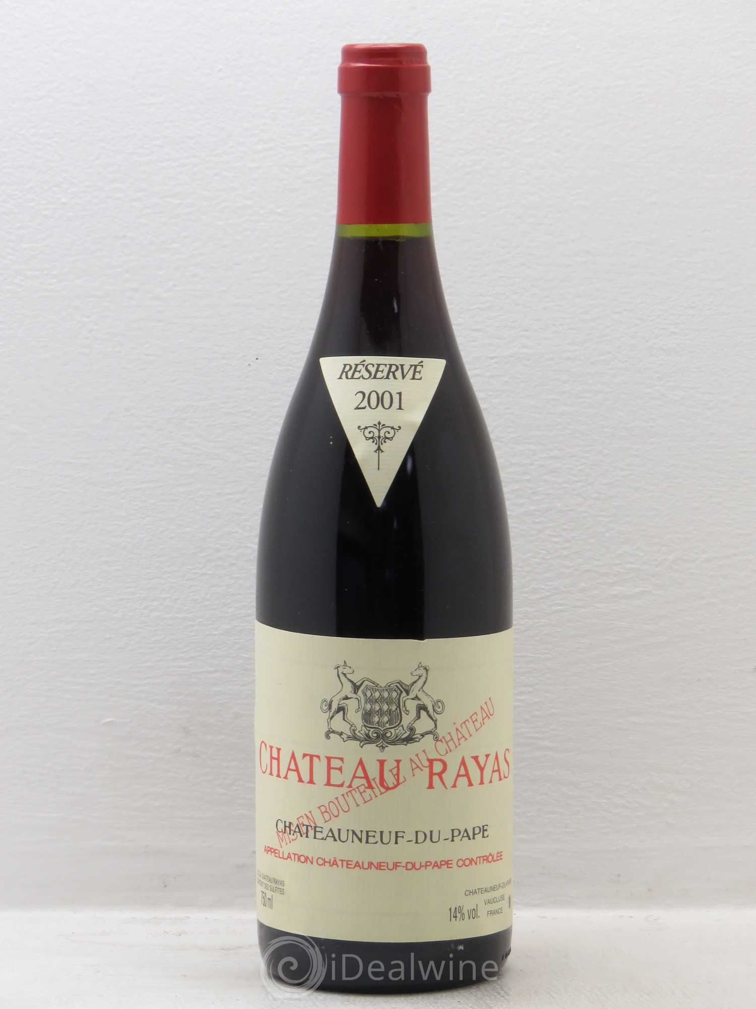 Châteauneuf-du-Pape Château Rayas Emmanuel Reynaud 2001 - Lot de 1 bouteille - 0