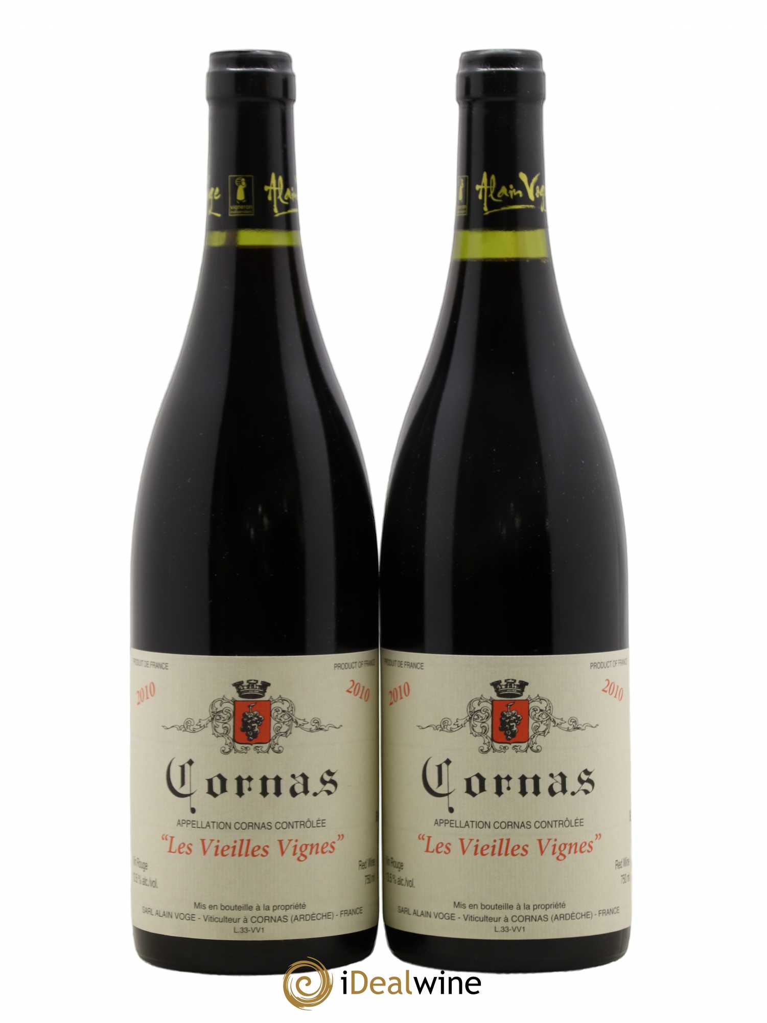Cornas Les Vieilles Vignes Alain Voge (Domaine) 2010 - Lot de 2 bouteilles - 0