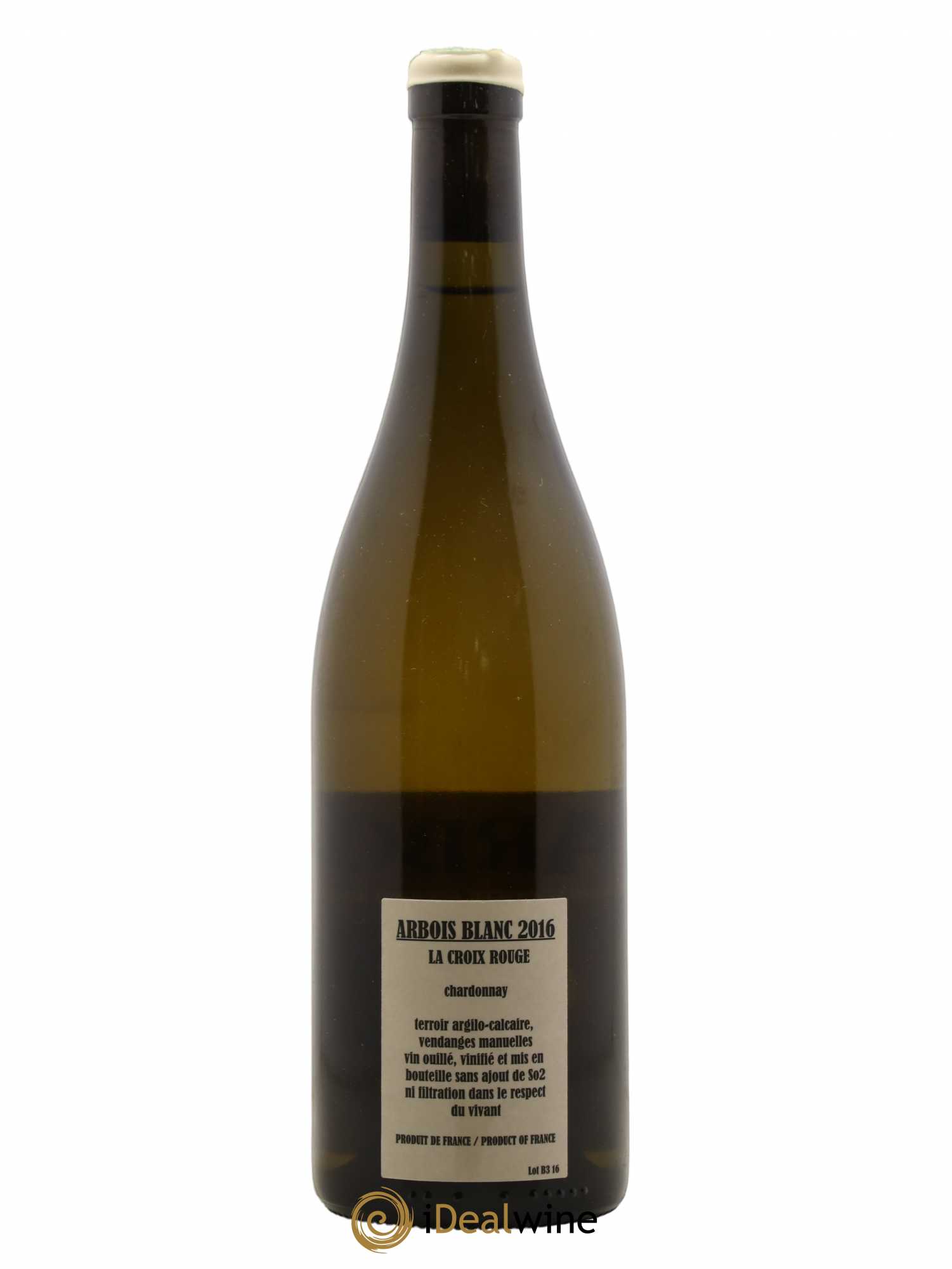 Arbois Chardonnay La Croix Rouge Adeline Houillon & Renaud Bruyère  2016 - Lot de 1 bouteille - 1