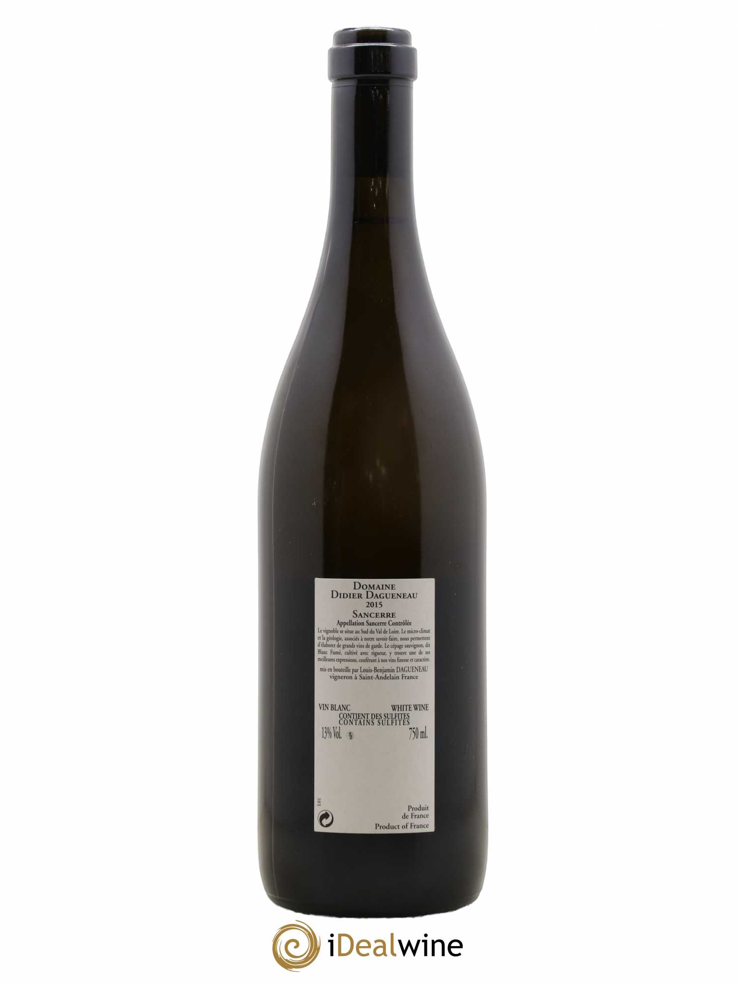 Sancerre En Chailloux Dagueneau 2015 - Lot de 1 bouteille - 1