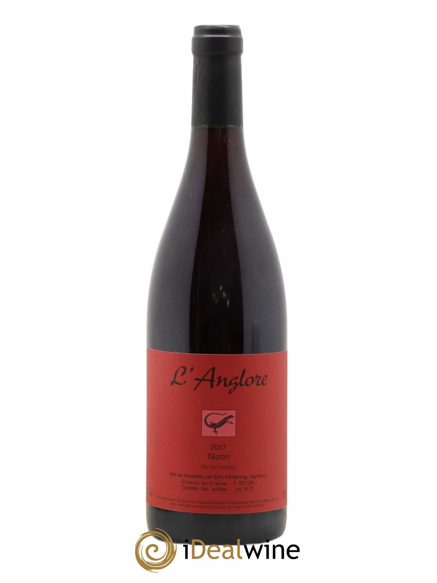 Vin de France Nizon L'Anglore 2017 - Lot de 1 bouteille - 0
