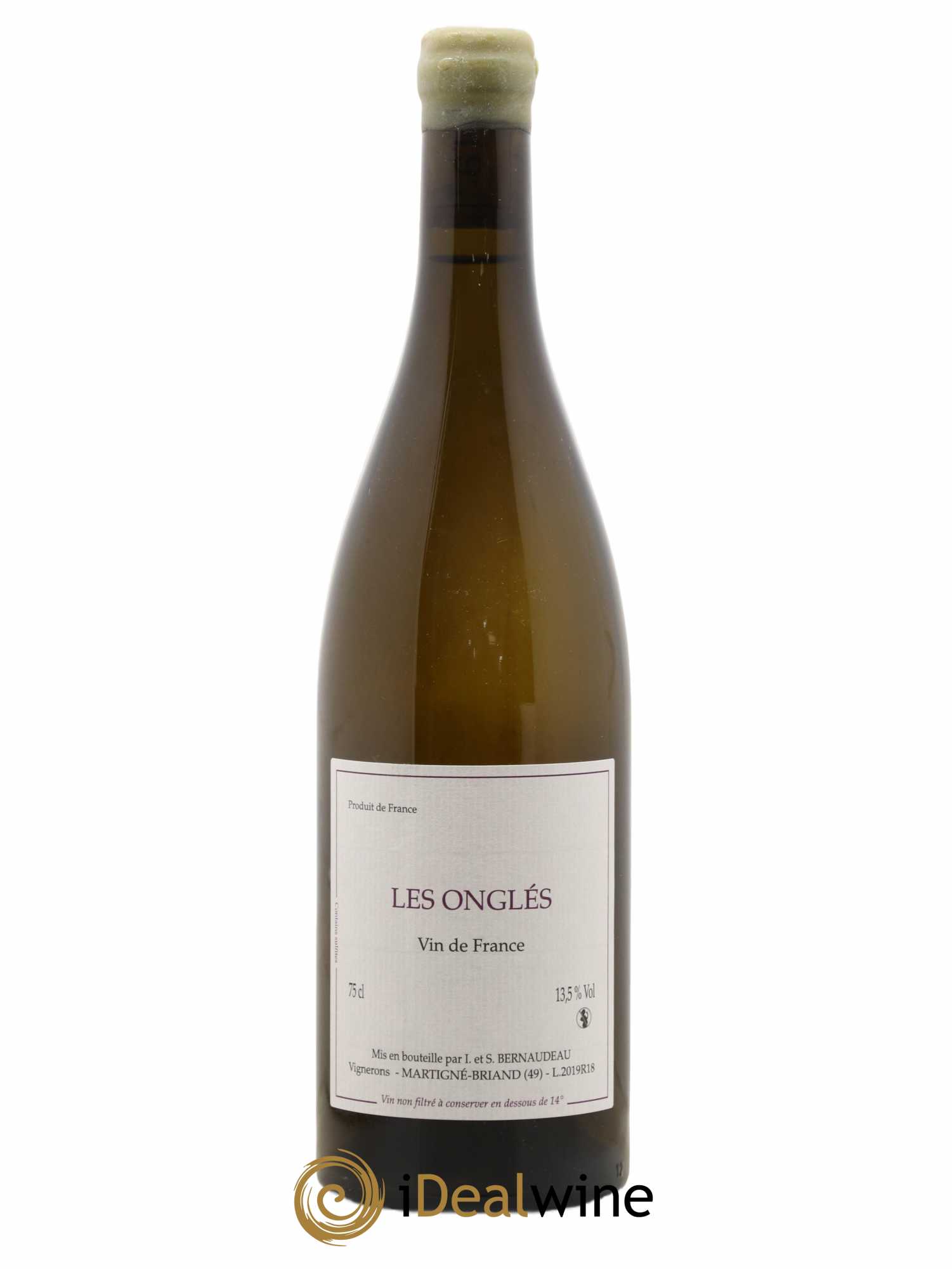 Vin de France Les Onglés Stéphane Bernaudeau 2019 - Lot de 1 bouteille - 0