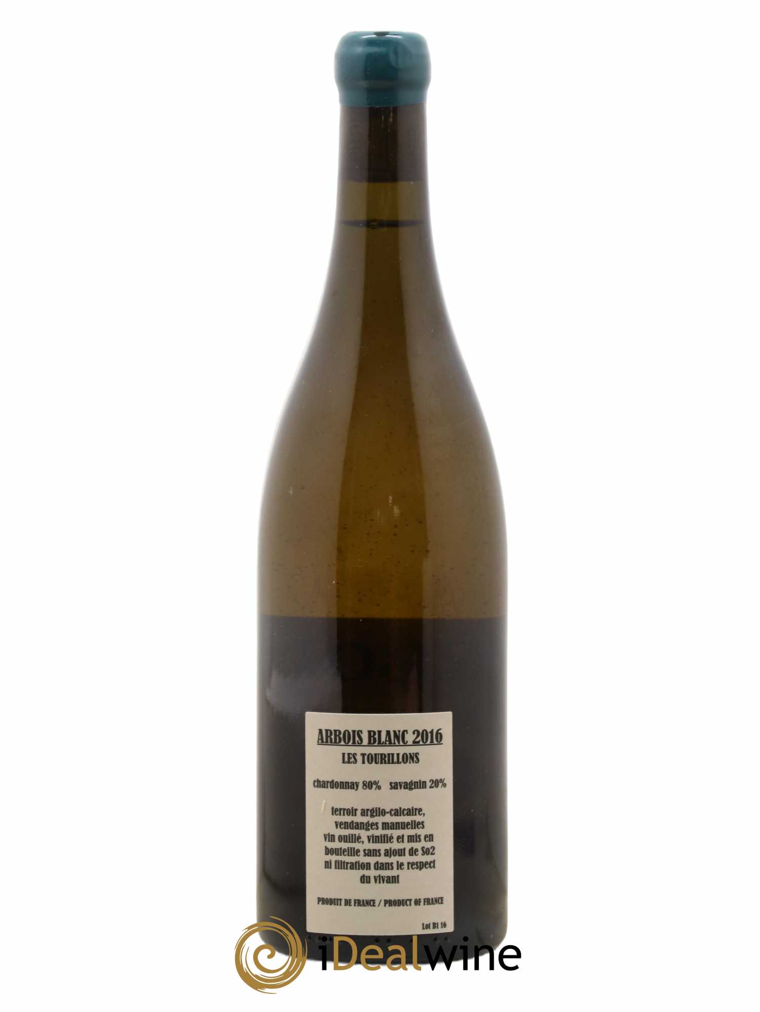 Arbois Chardonnay Savagnin Les Tourillons Adeline Houillon & Renaud Bruyère 2016 - Lot de 1 bouteille - 1