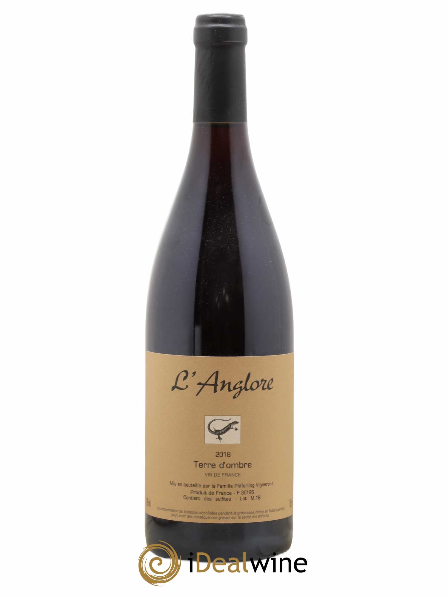 Vin de France Terre d'Ombre L'Anglore 2018 - Lot de 1 bouteille - 0