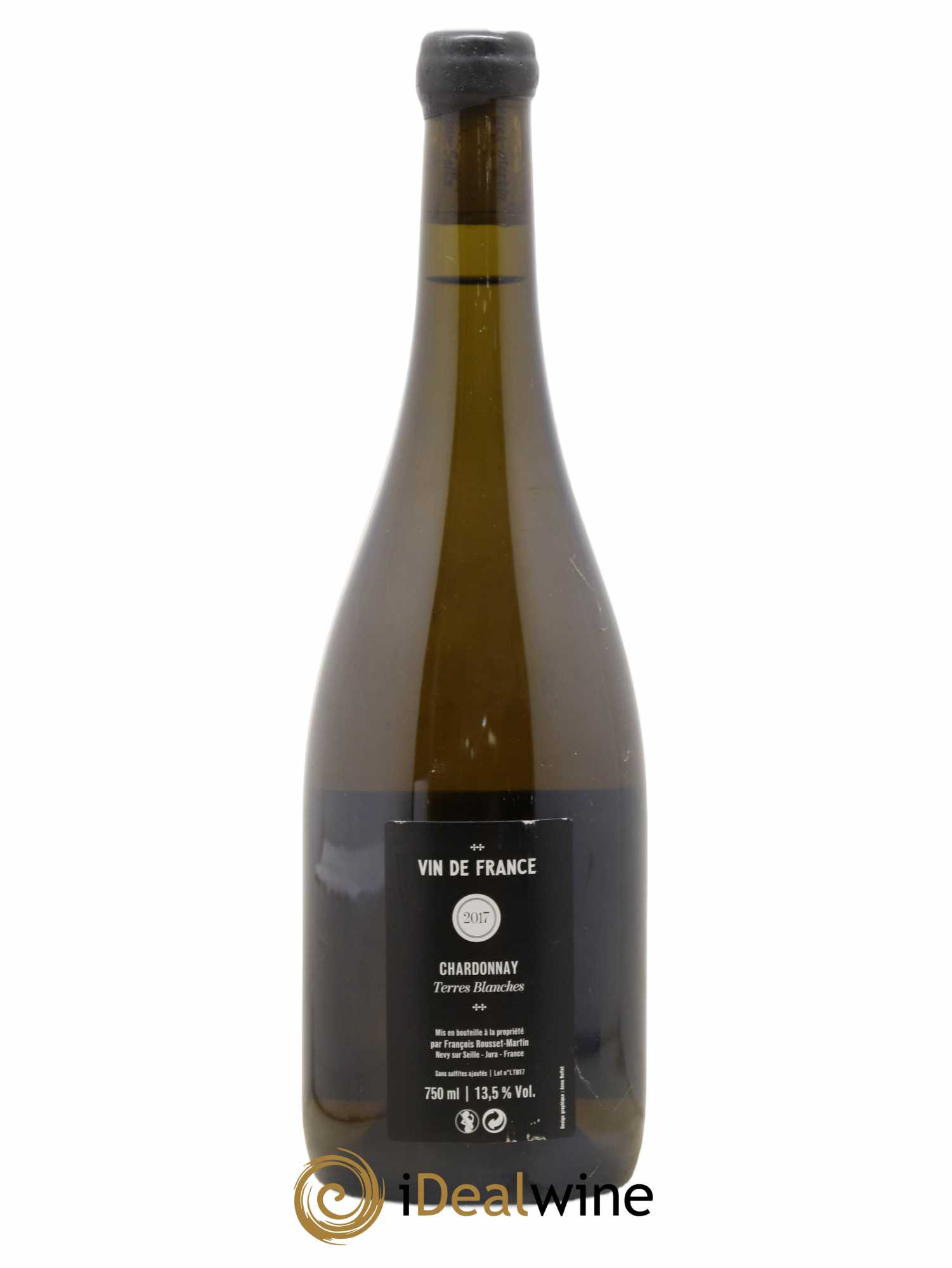 Vin de France Terres Blanches Chardonnay François Rousset Martin 2017 - Lot de 1 bouteille - 1