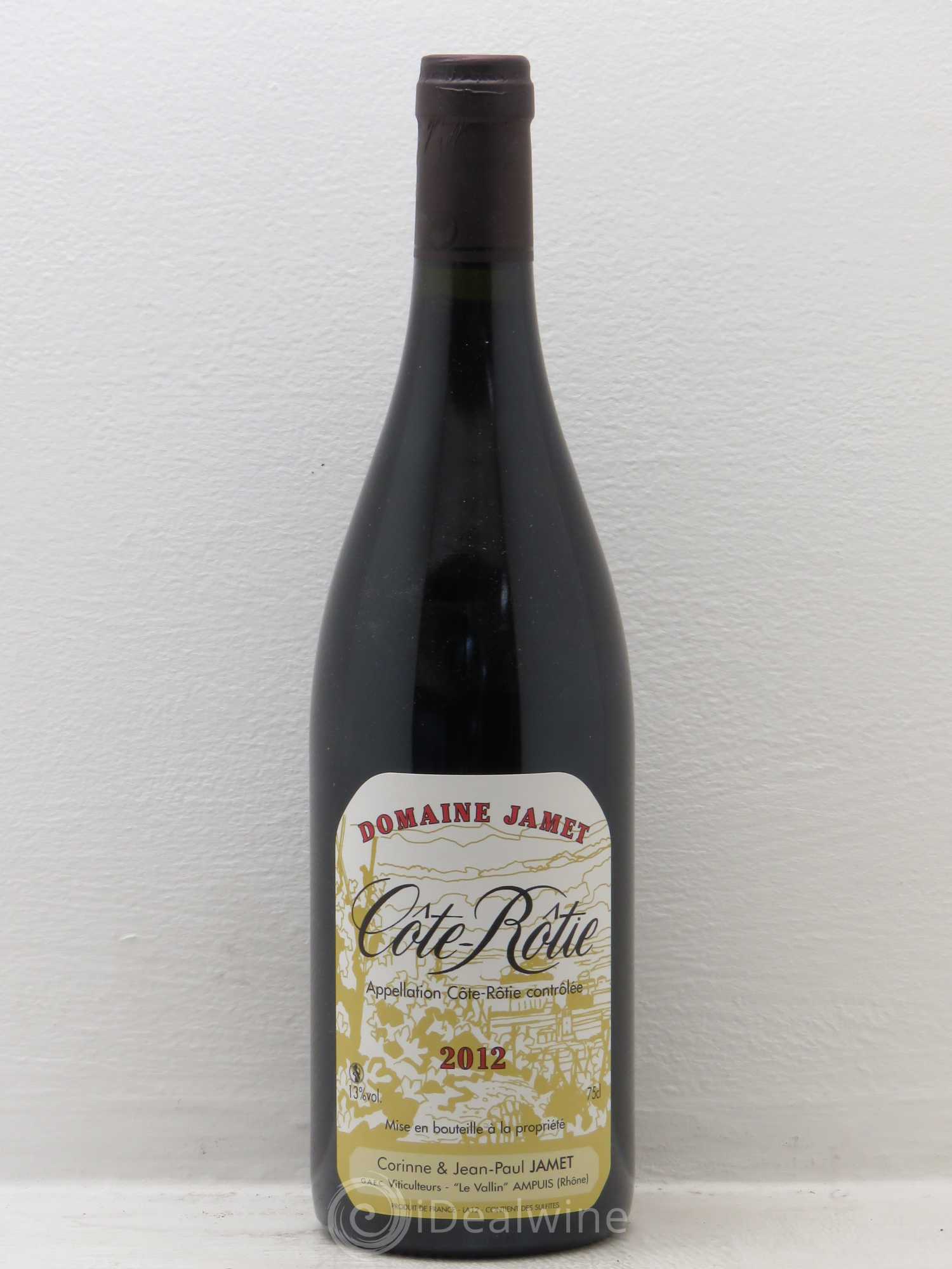 Côte-Rôtie Jamet (Domaine) 2012 - Lot de 1 bouteille - 0