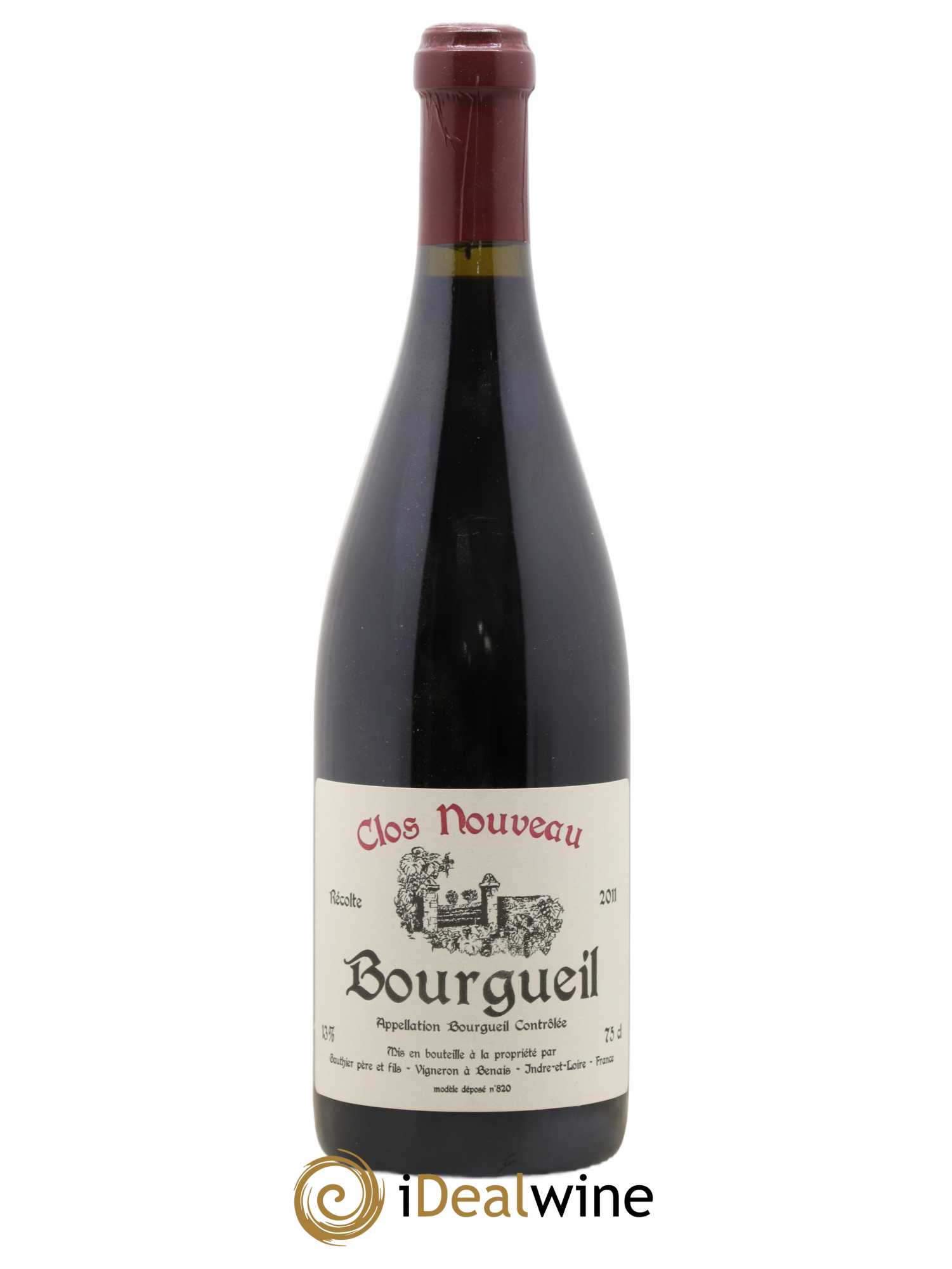 Bourgueil Clos Nouveau Domaine du Bel Air 2011 - Lot de 1 bouteille - 0