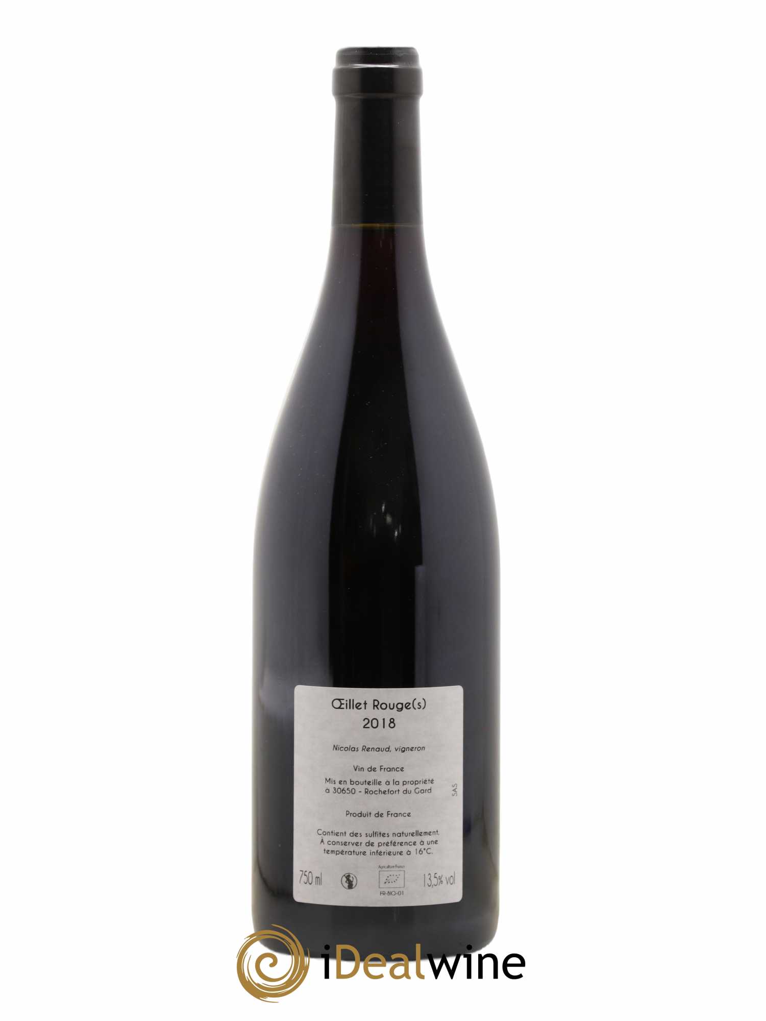 Vin de France oeillet rouge Clos des grillons 2018 - Posten von 1 Flasche - 1