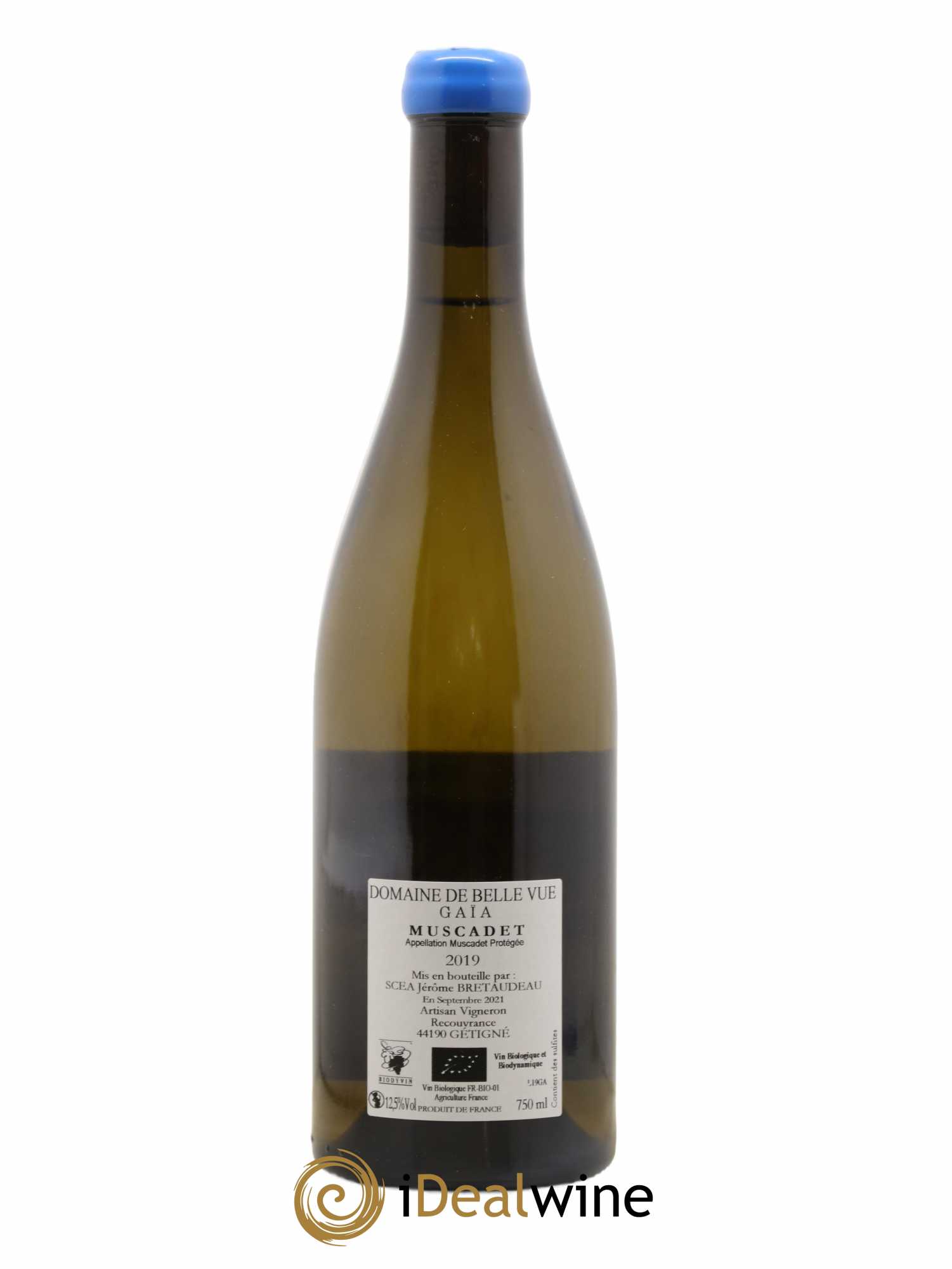 Muscadet-Sèvre-et-Maine Gaia Jérôme Bretaudeau - Domaine de Bellevue 2019 - Lot de 1 bouteille - 1
