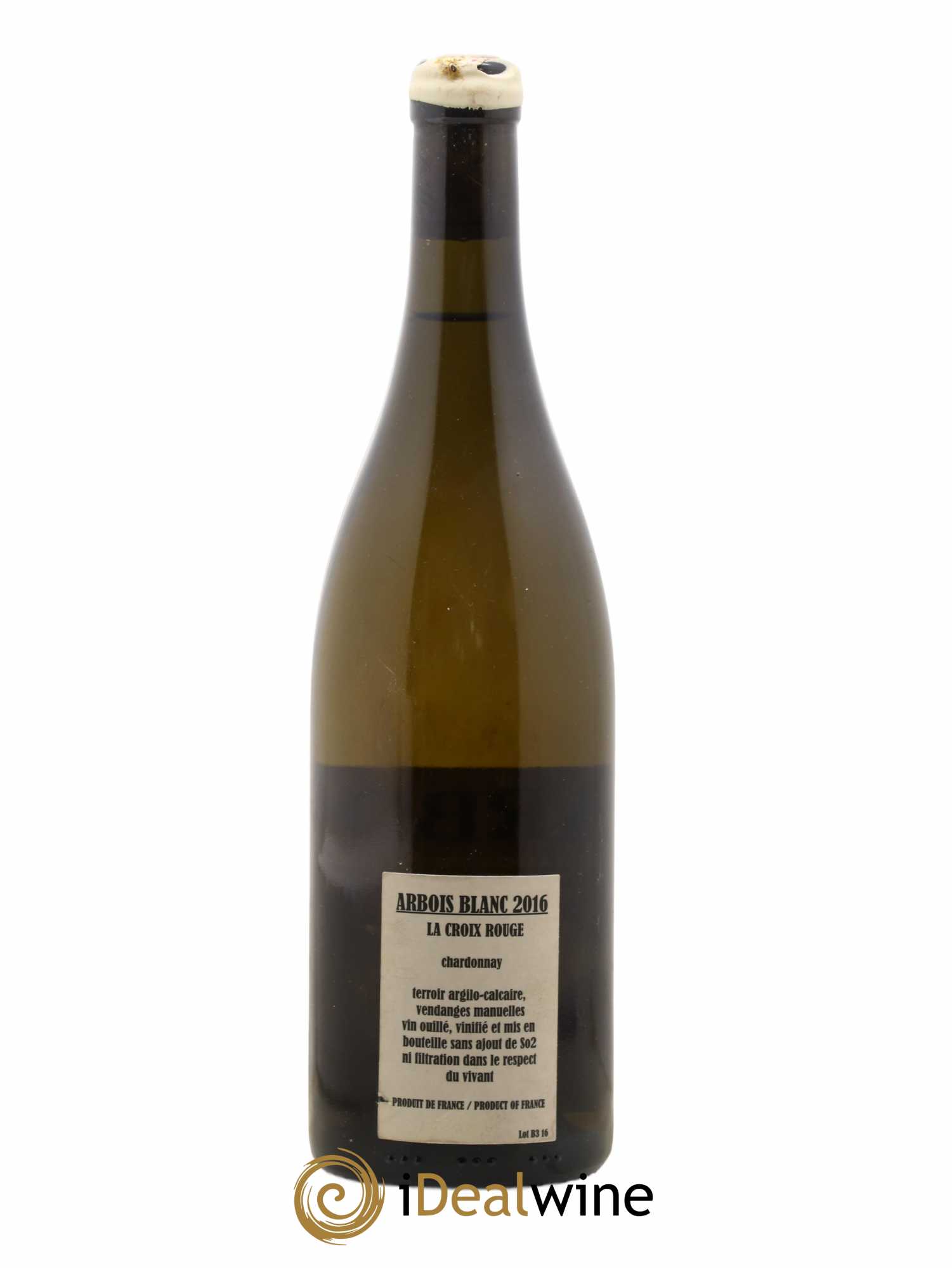 Arbois Chardonnay La Croix Rouge Adeline Houillon & Renaud Bruyère 2016 - Lot de 1 bouteille - 1