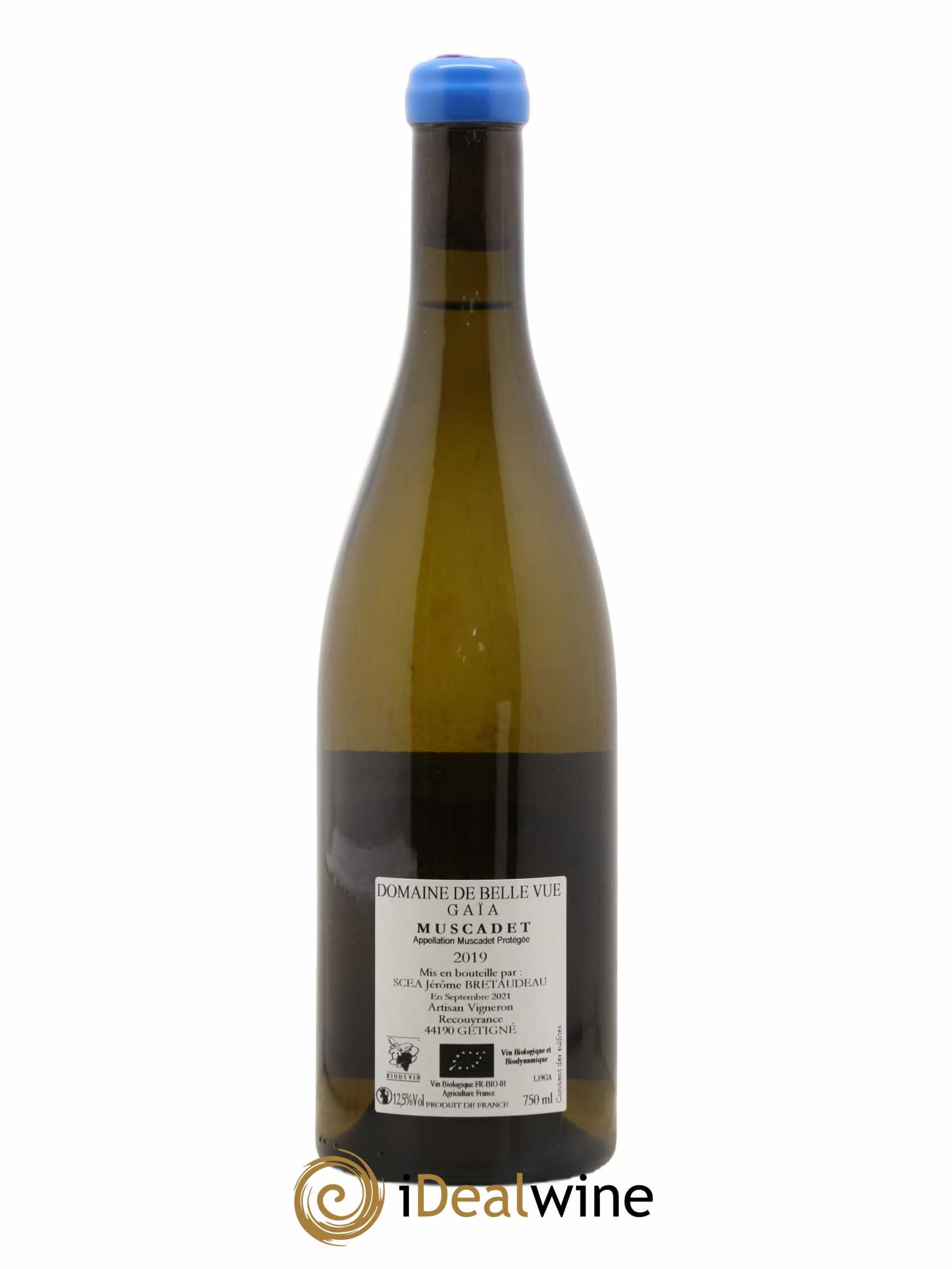 Muscadet-Sèvre-et-Maine Gaia Jérôme Bretaudeau - Domaine de Bellevue 2019 - Lot de 1 bouteille - 1
