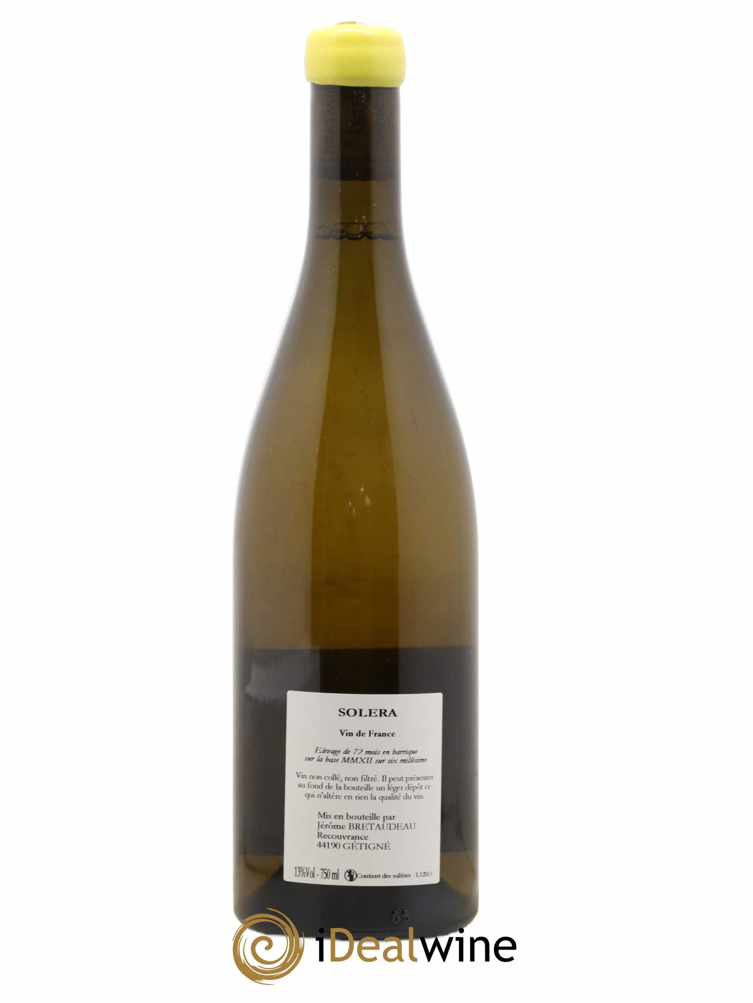 Vin de France Solera Jérôme Bretaudeau - Bellevue (Domaine de) - Lot de 1 bouteille - 1