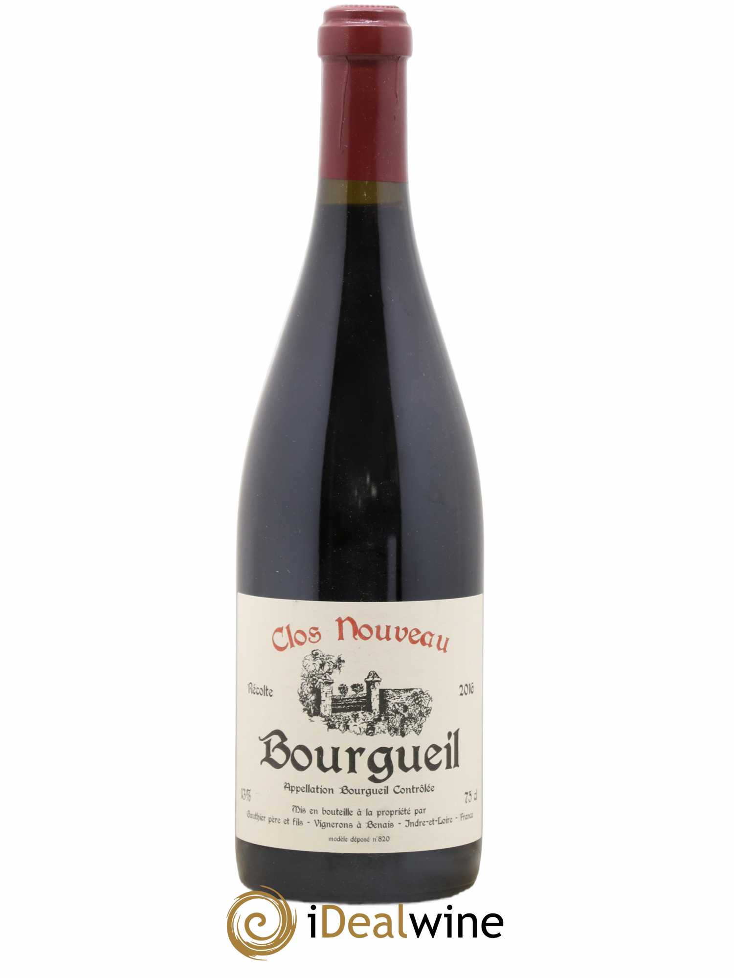 Bourgueil Clos Nouveau Domaine du Bel Air 2016 - Lot de 1 bouteille - 0