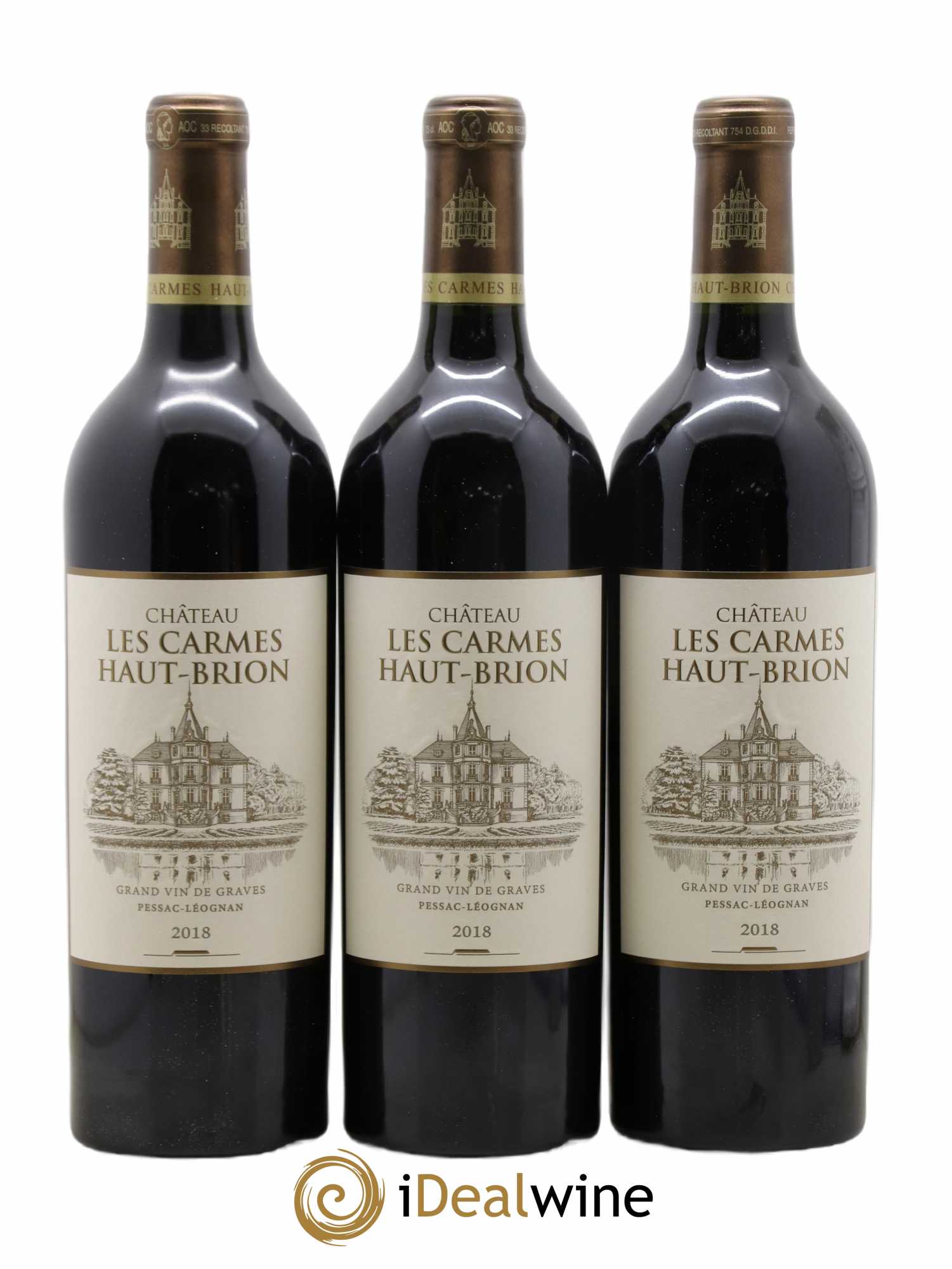Château Les Carmes Haut-Brion 2018 - Lot de 6 bouteilles - 1