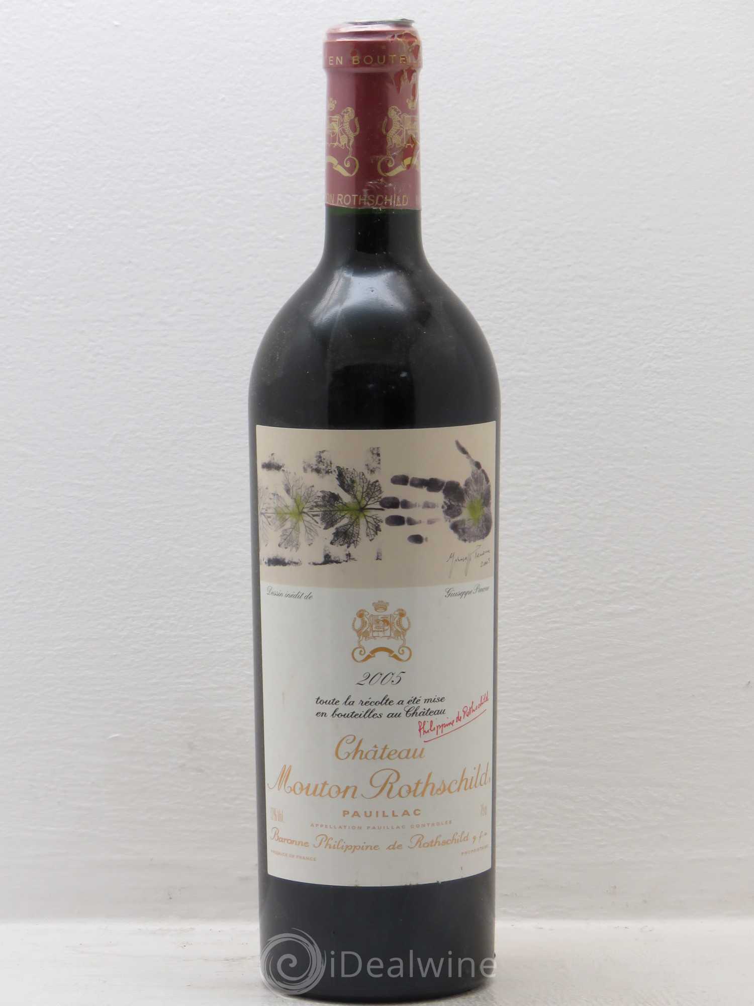 Château Mouton Rothschild 1er Grand Cru Classé 2005 - Lot de 1 bouteille - 0