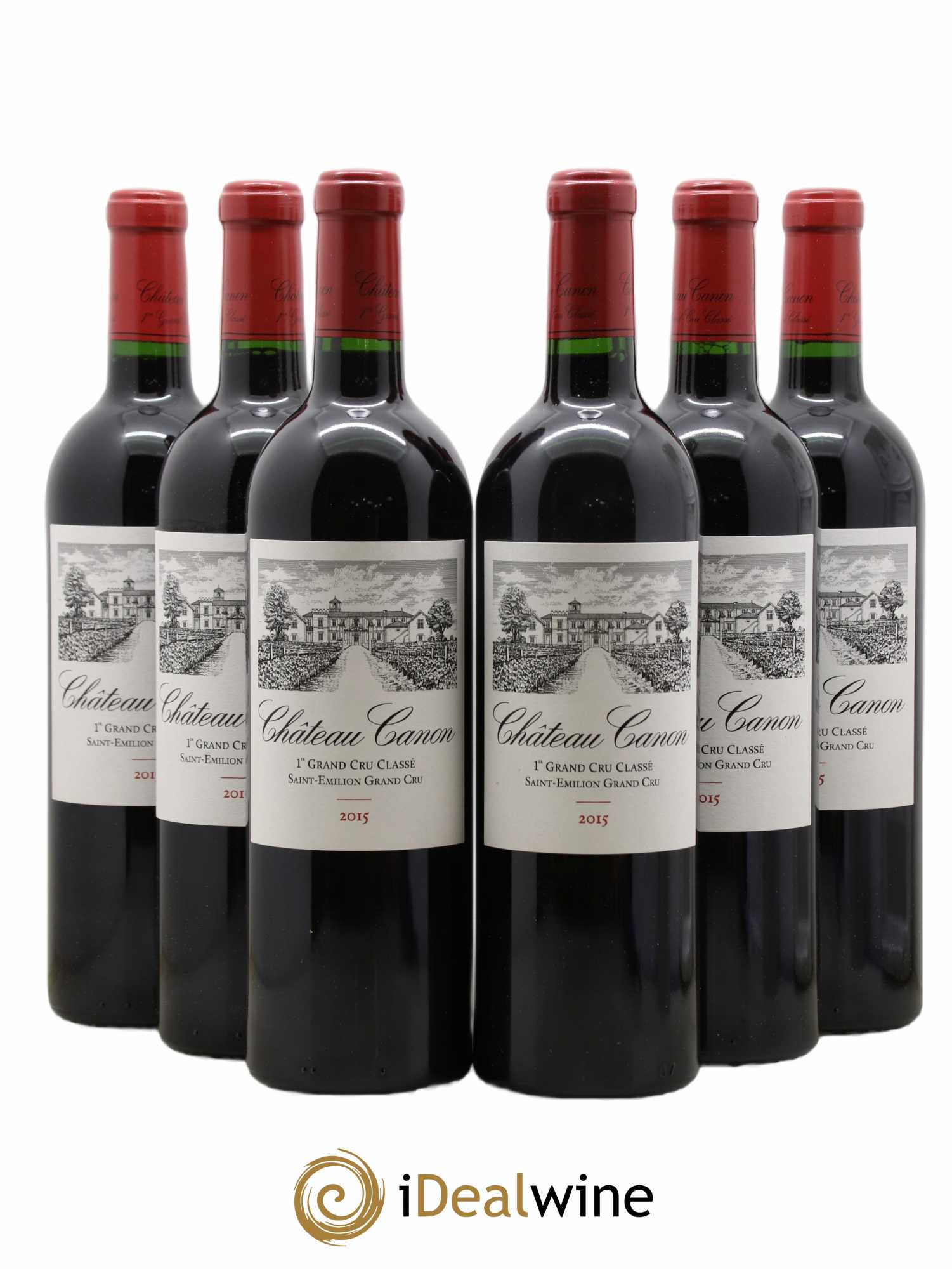 Château Canon 1er Grand Cru Classé B 2015 - Lot de 6 bouteilles - 0