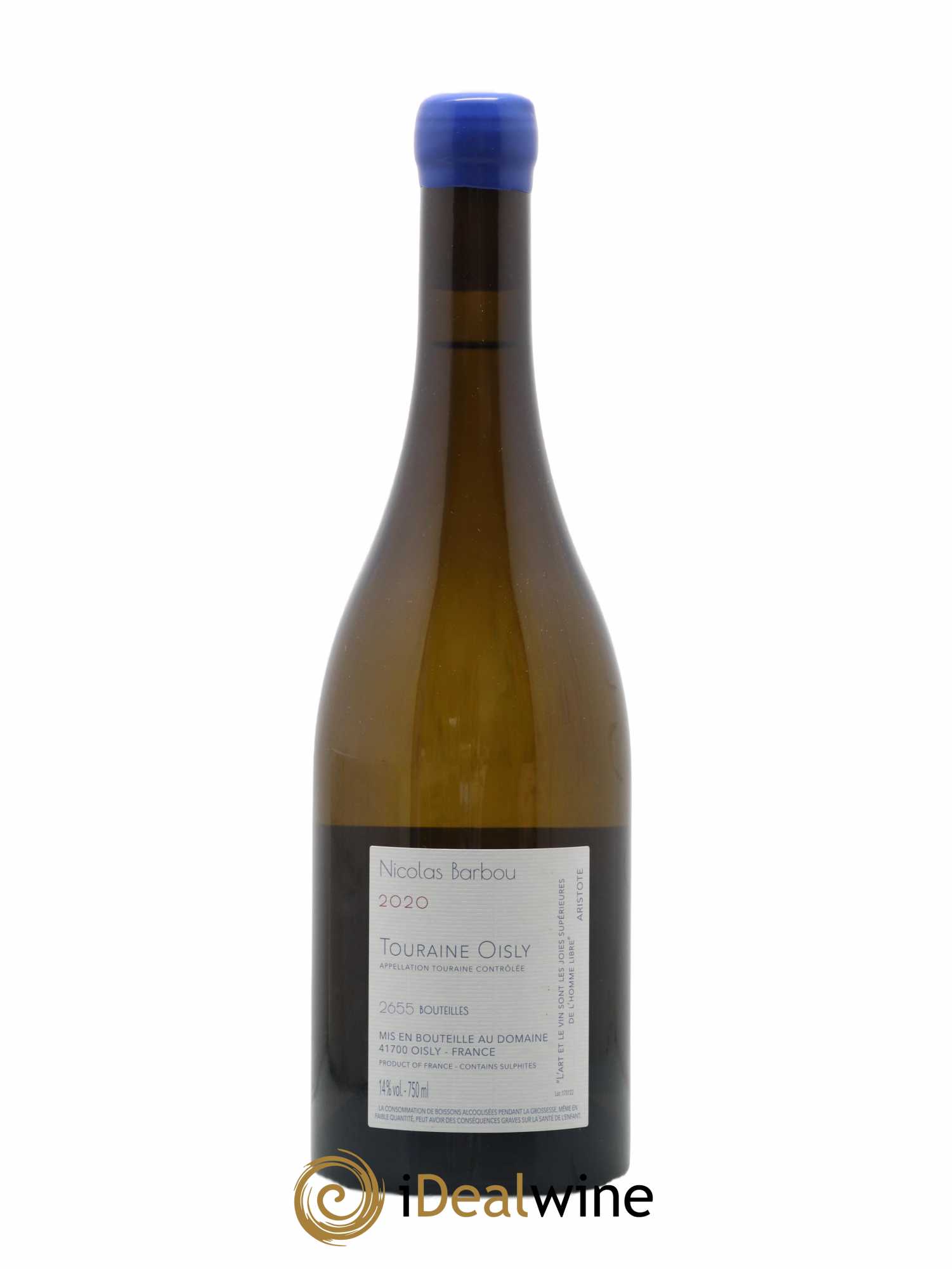 Touraine Oisly Utopie Créative Nicolas Barbou 2020 - Lot de 1 bouteille - 1